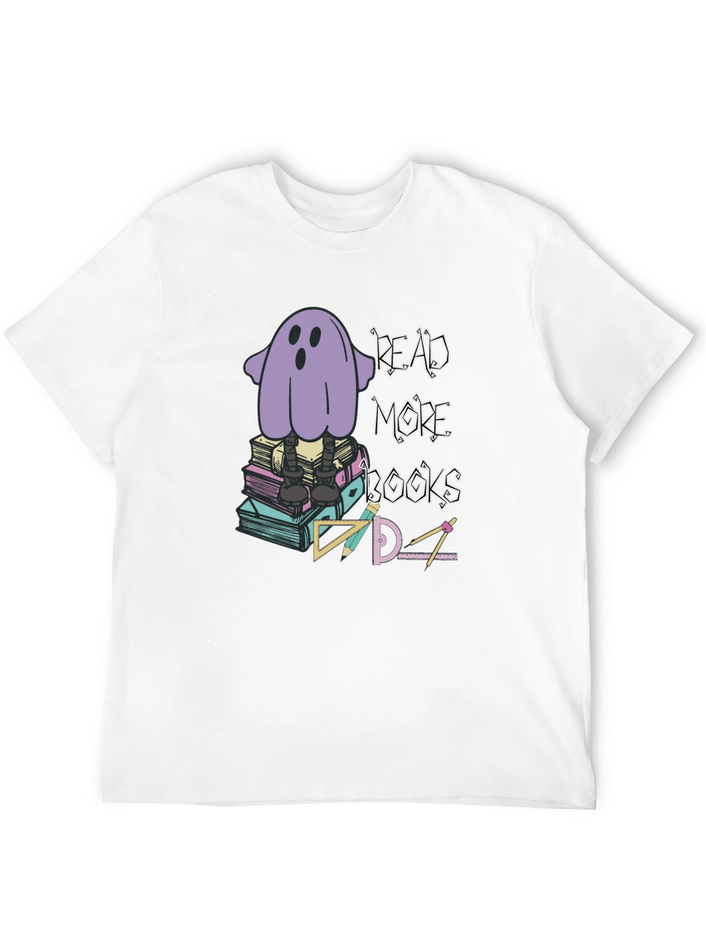 Read More Books T-Shirt - Ghostly Design