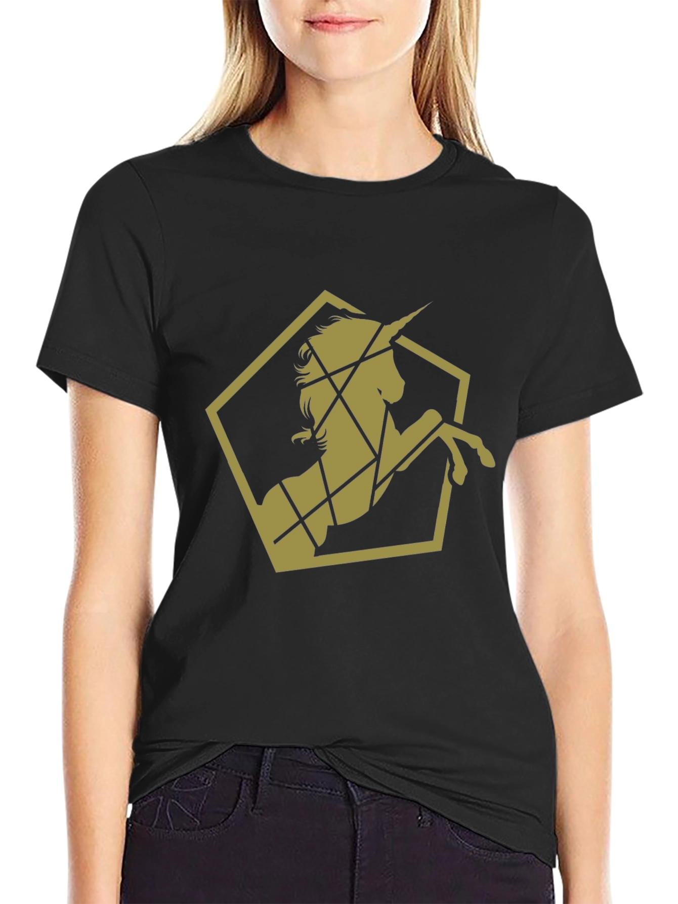 Unicorn Graphic Print Tee - Trendy Casual Shirt