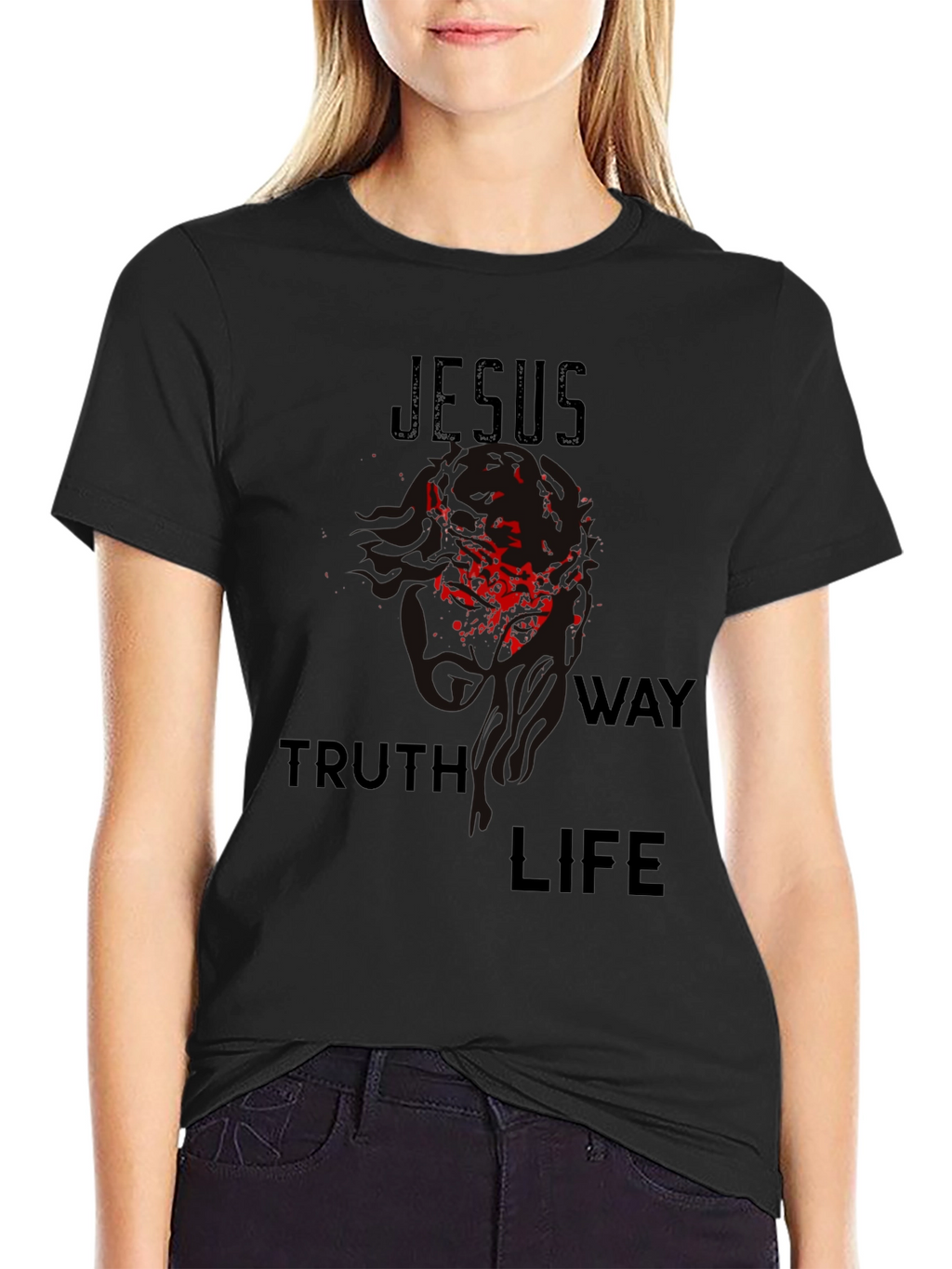 Jesus Truth Way Life Graphic T-Shirt