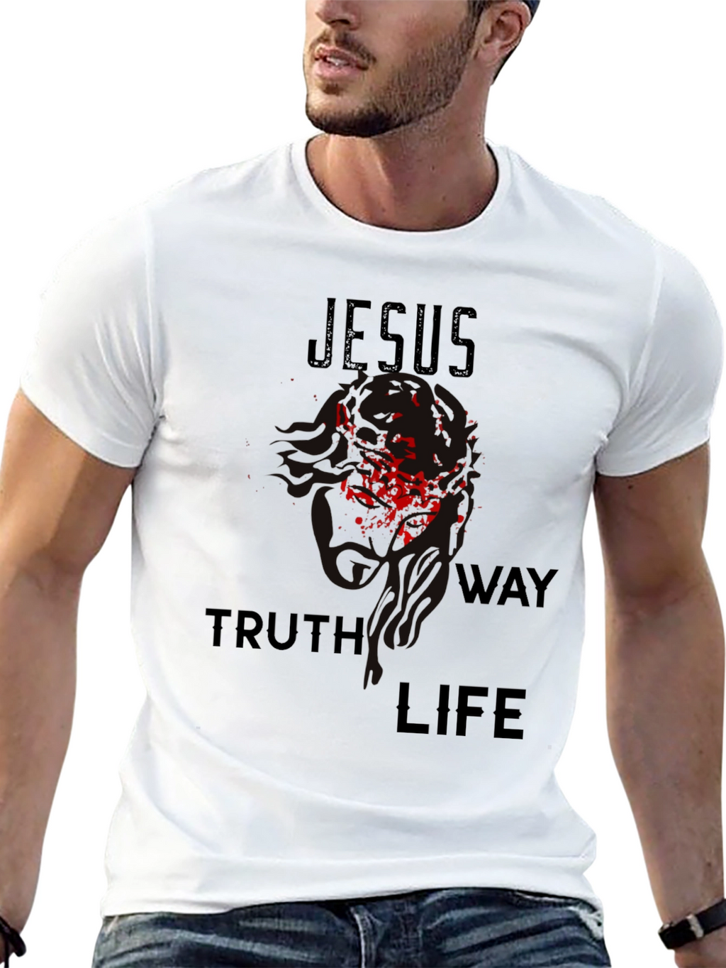 Jesus Truth Way Life Graphic T-Shirt