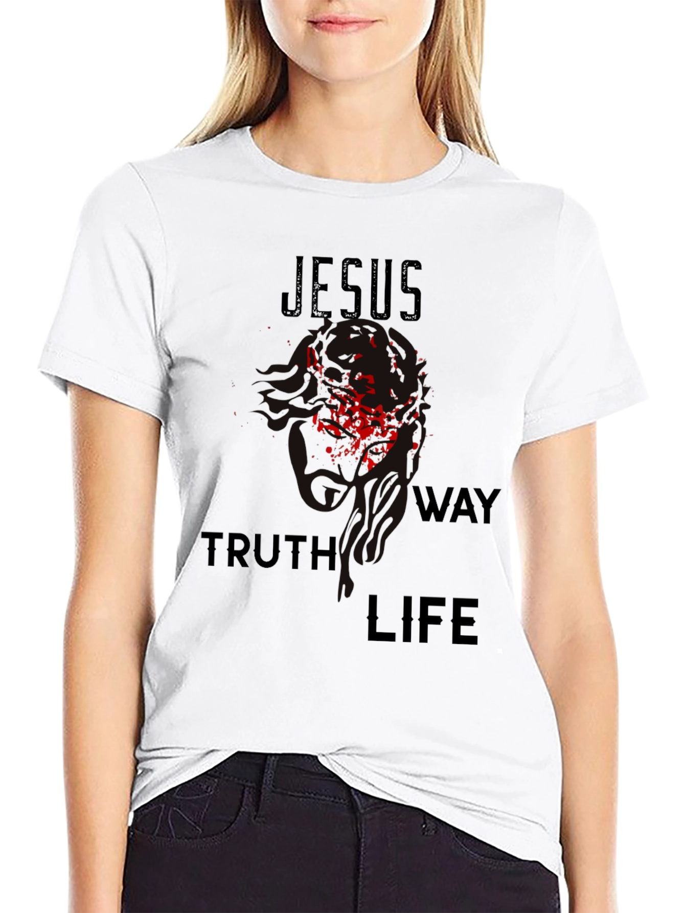 Jesus Truth Way Life Graphic T-Shirt