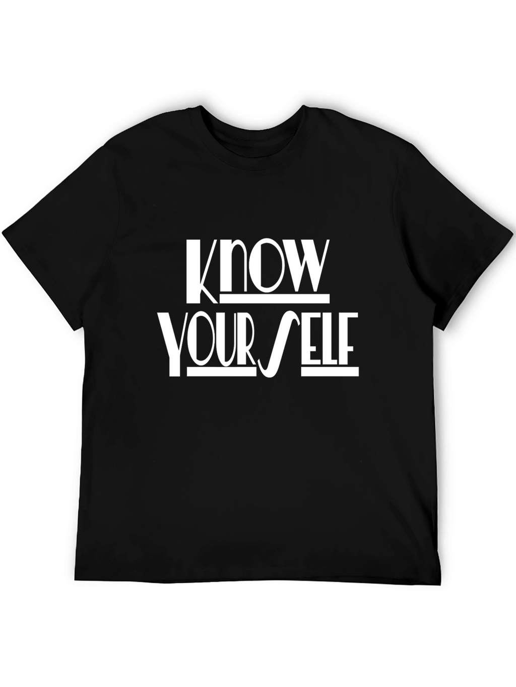 Know Yourself Black Graphic Tee