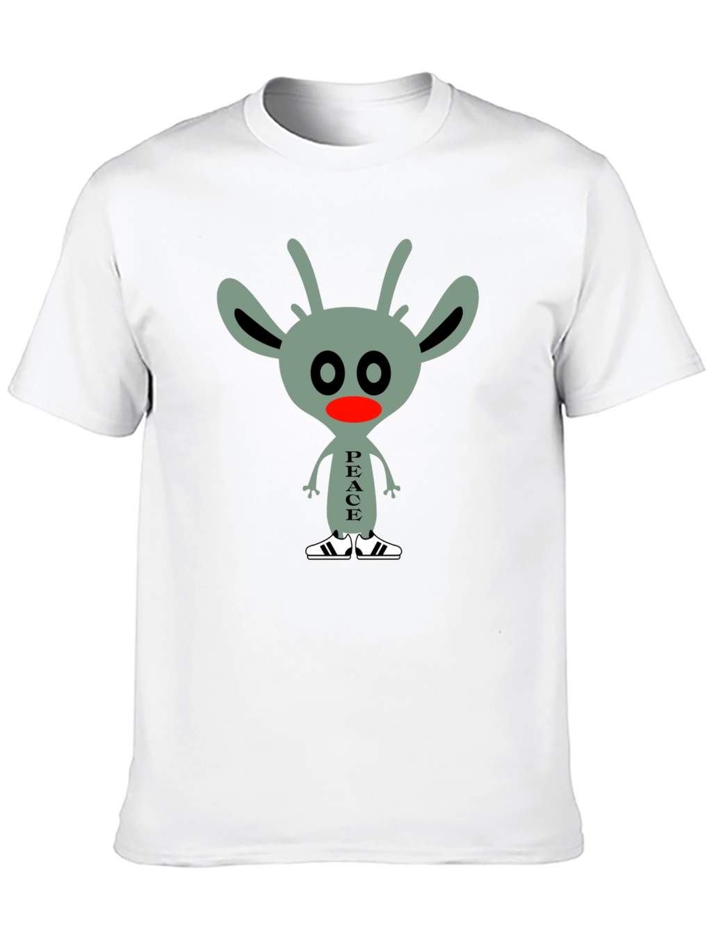 Peace Alien Graphic Tee - Black