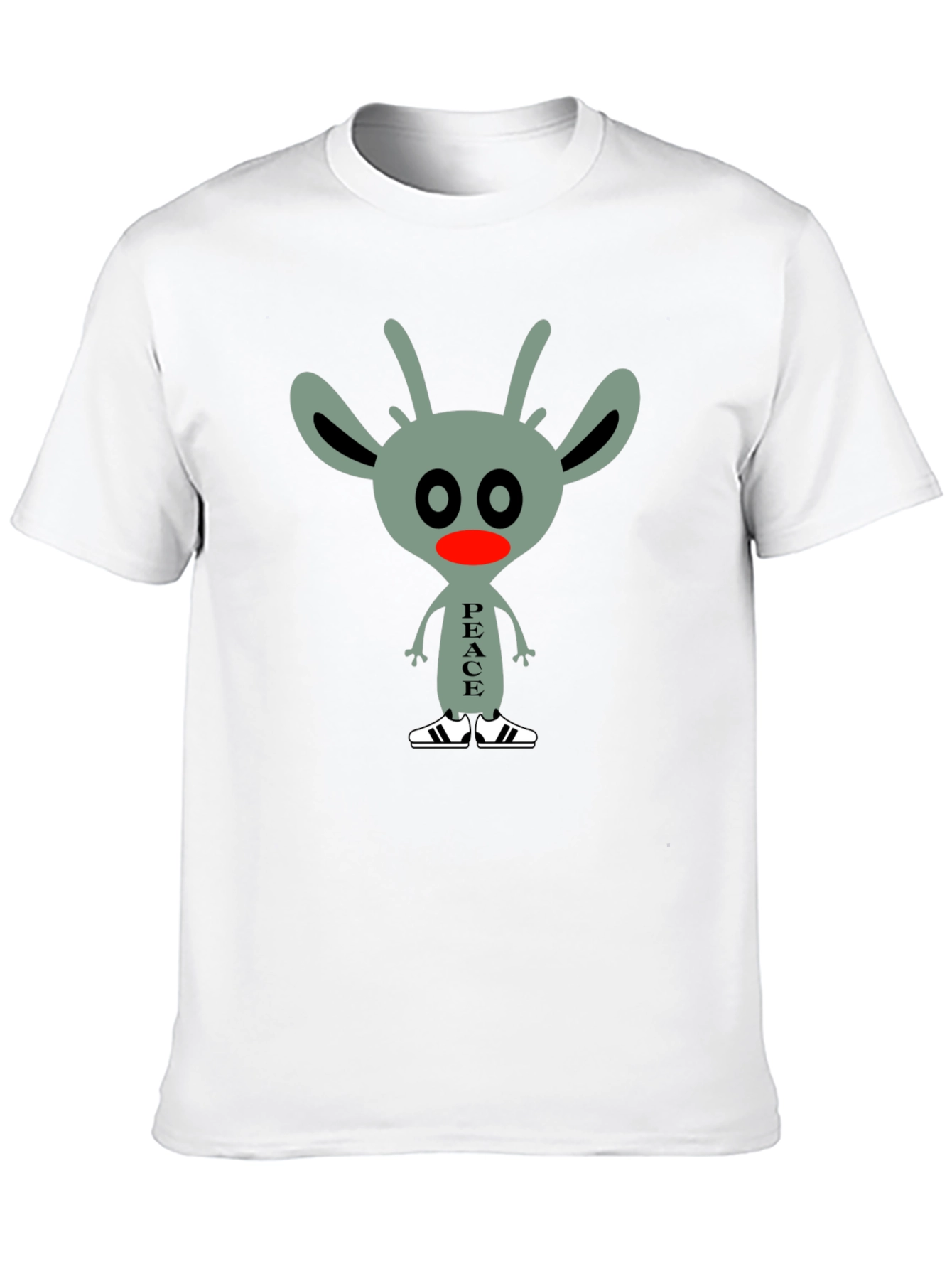 Peace Alien Graphic Tee - Black