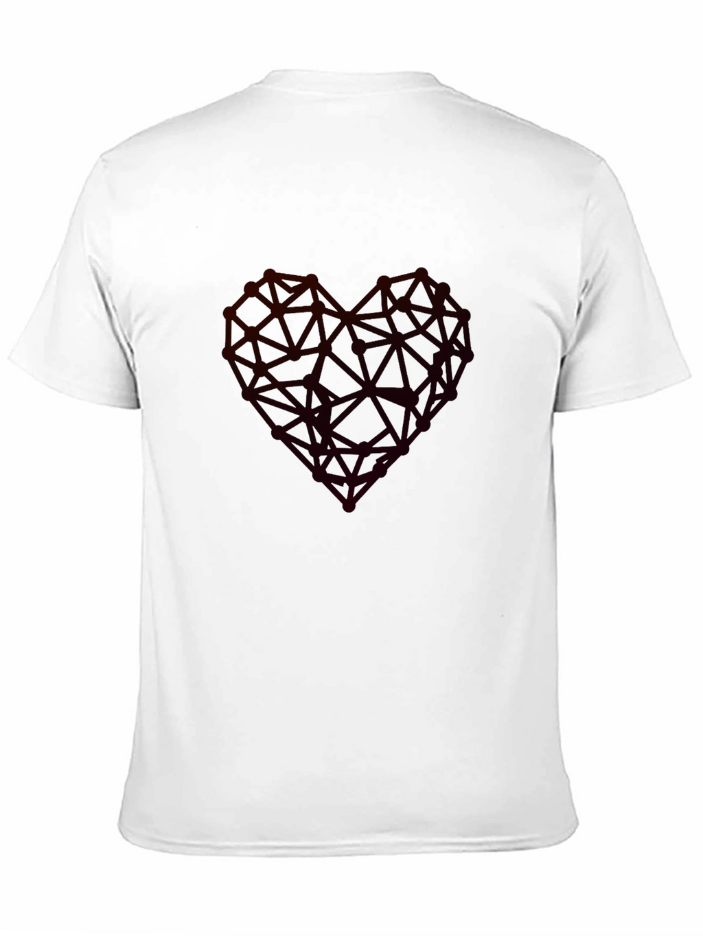 Geometric Heart Graphic Tee - Modern Casual Wear