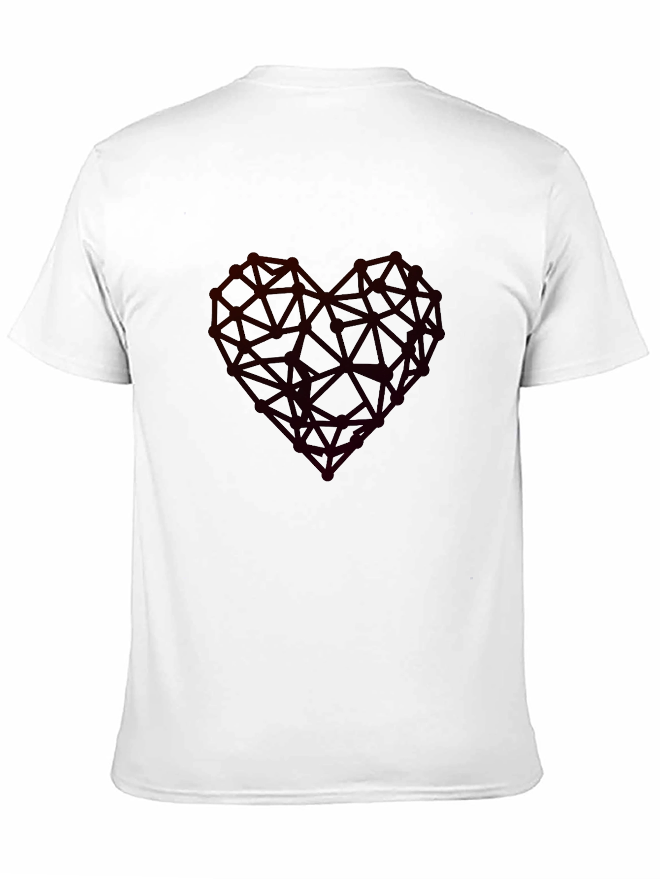 Geometric Heart Graphic Tee - Modern Casual Wear