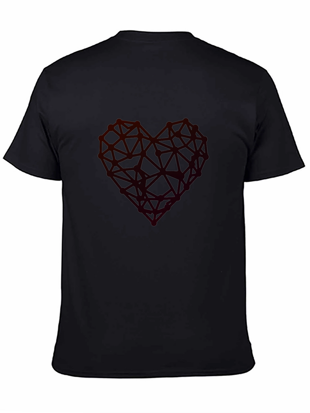 Geometric Heart Graphic Tee - Modern Casual Wear