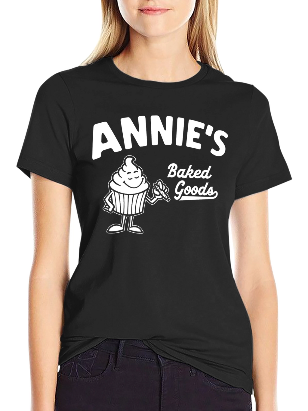 Annies Baked Goods T-Shirt - Cute Cupcake Design