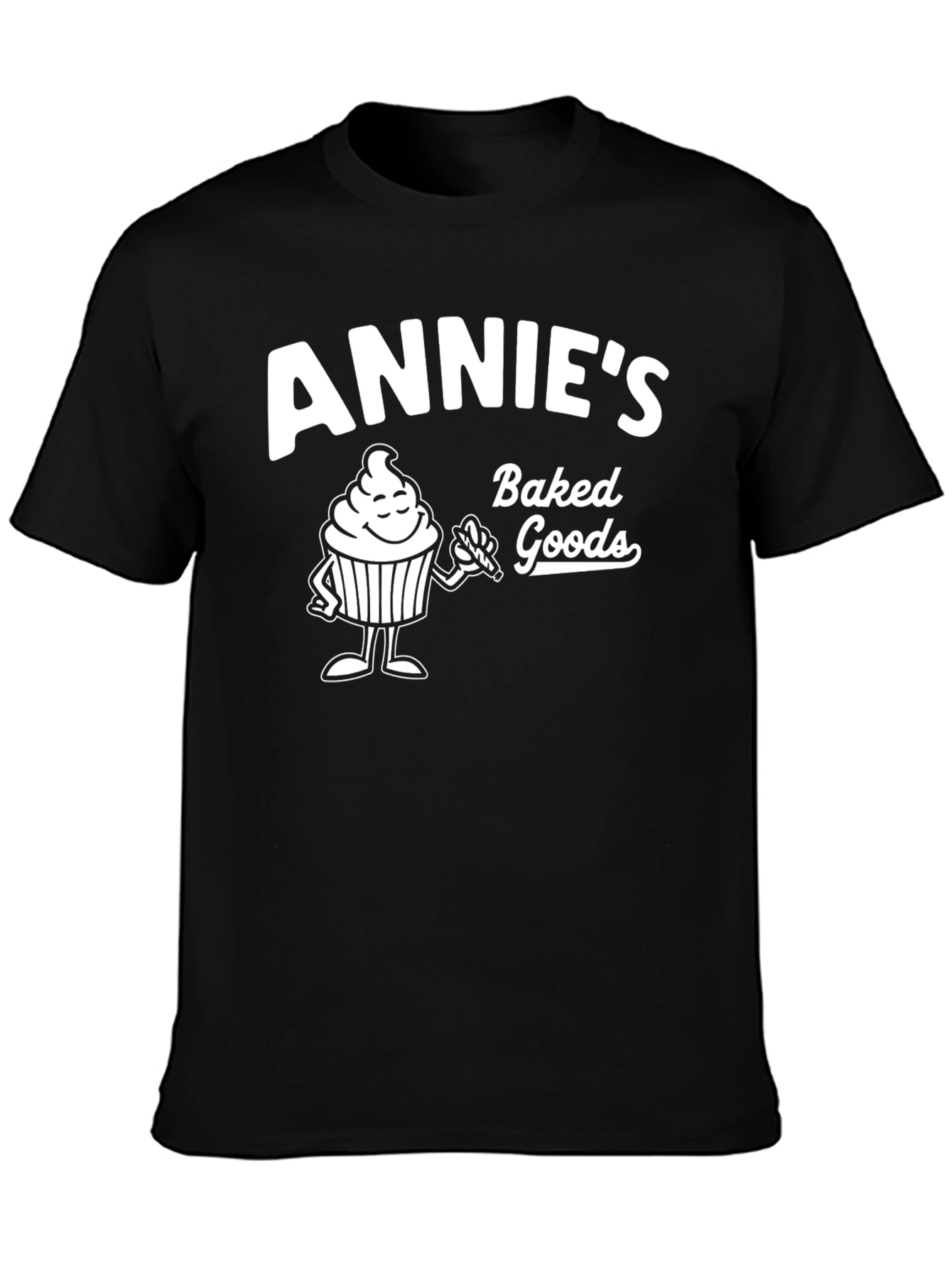 Annies Baked Goods T-Shirt - Cute Cupcake Design