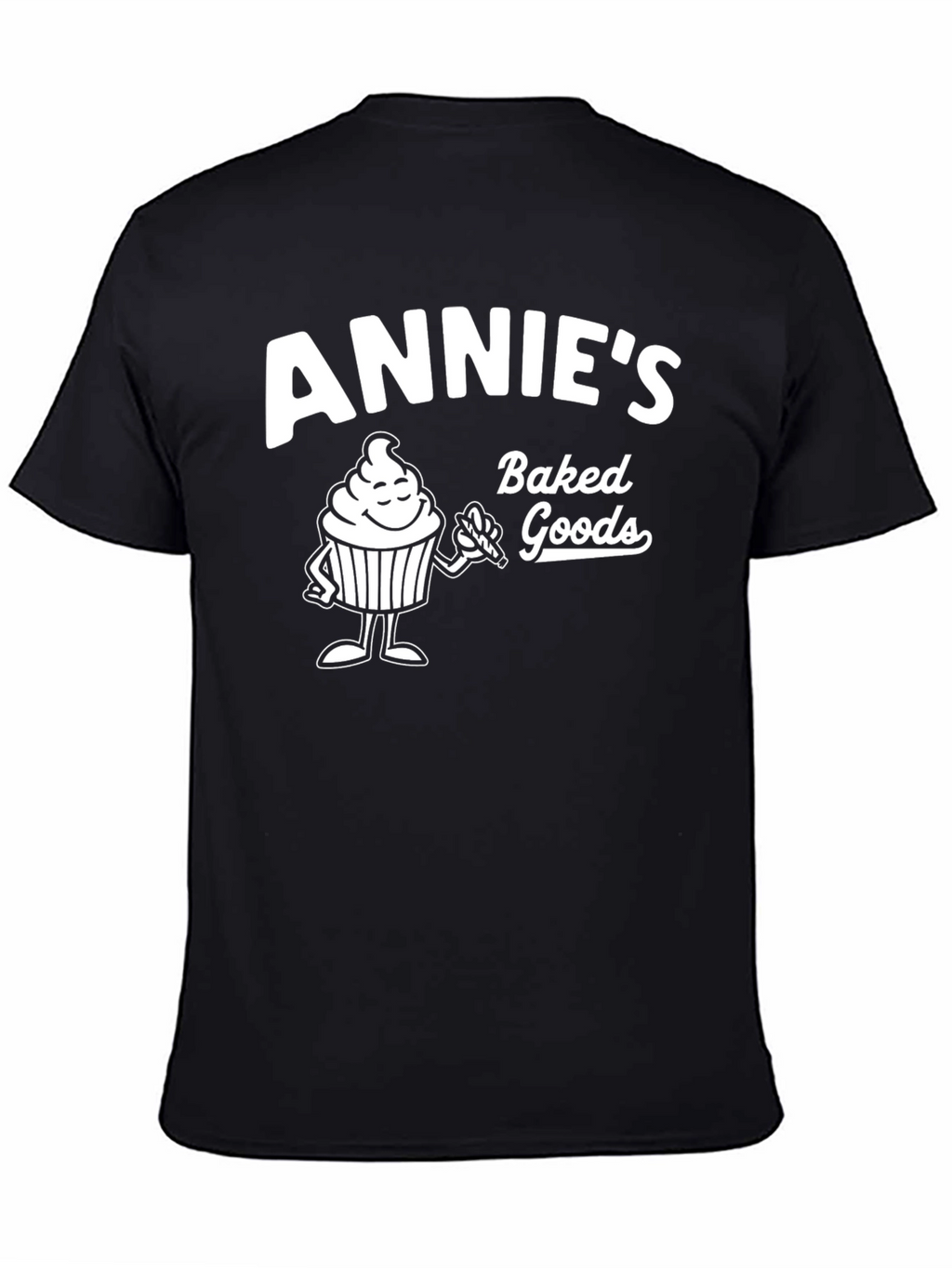 Annies Baked Goods T-Shirt - Cute Cupcake Design