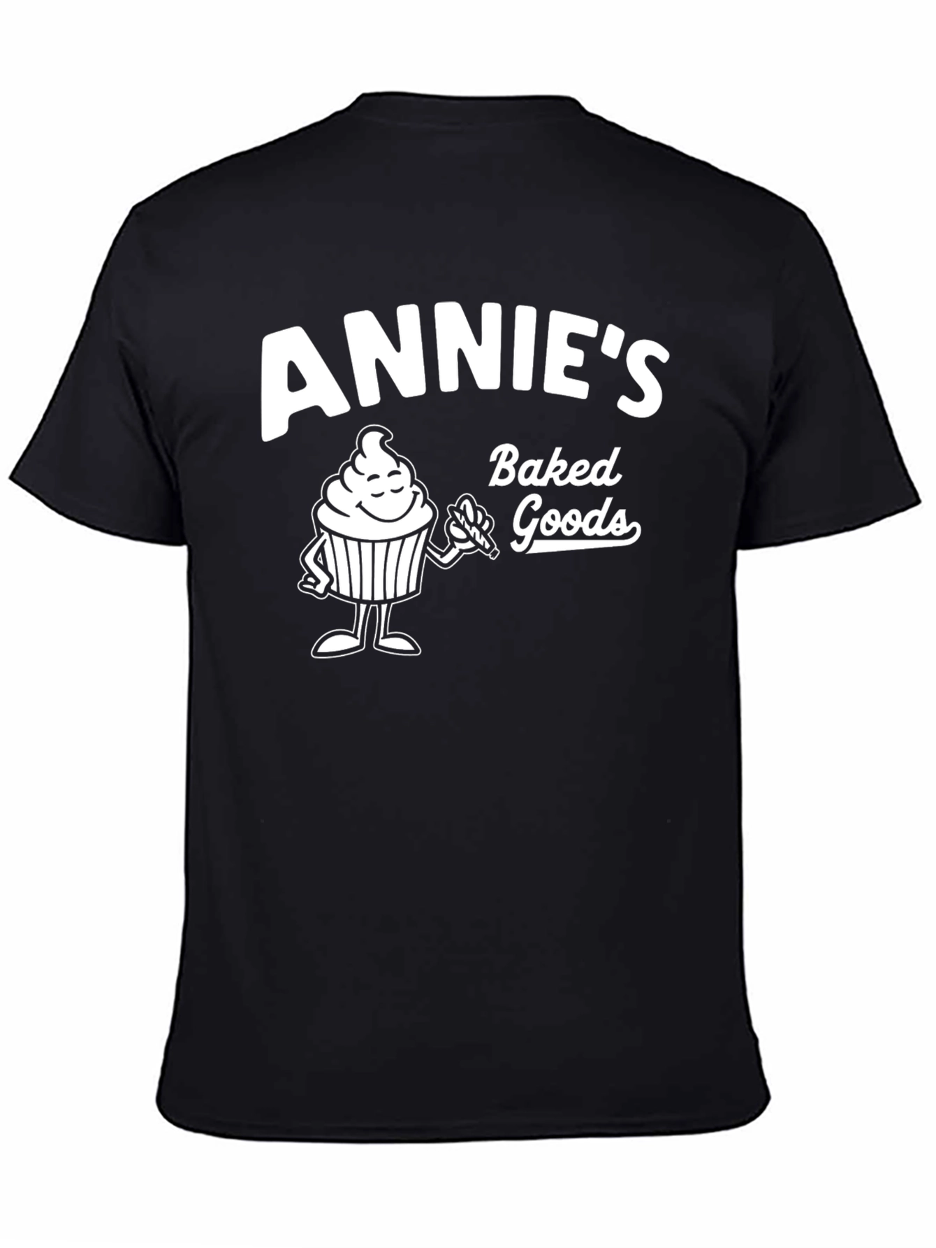 Annies Baked Goods T-Shirt - Cute Cupcake Design