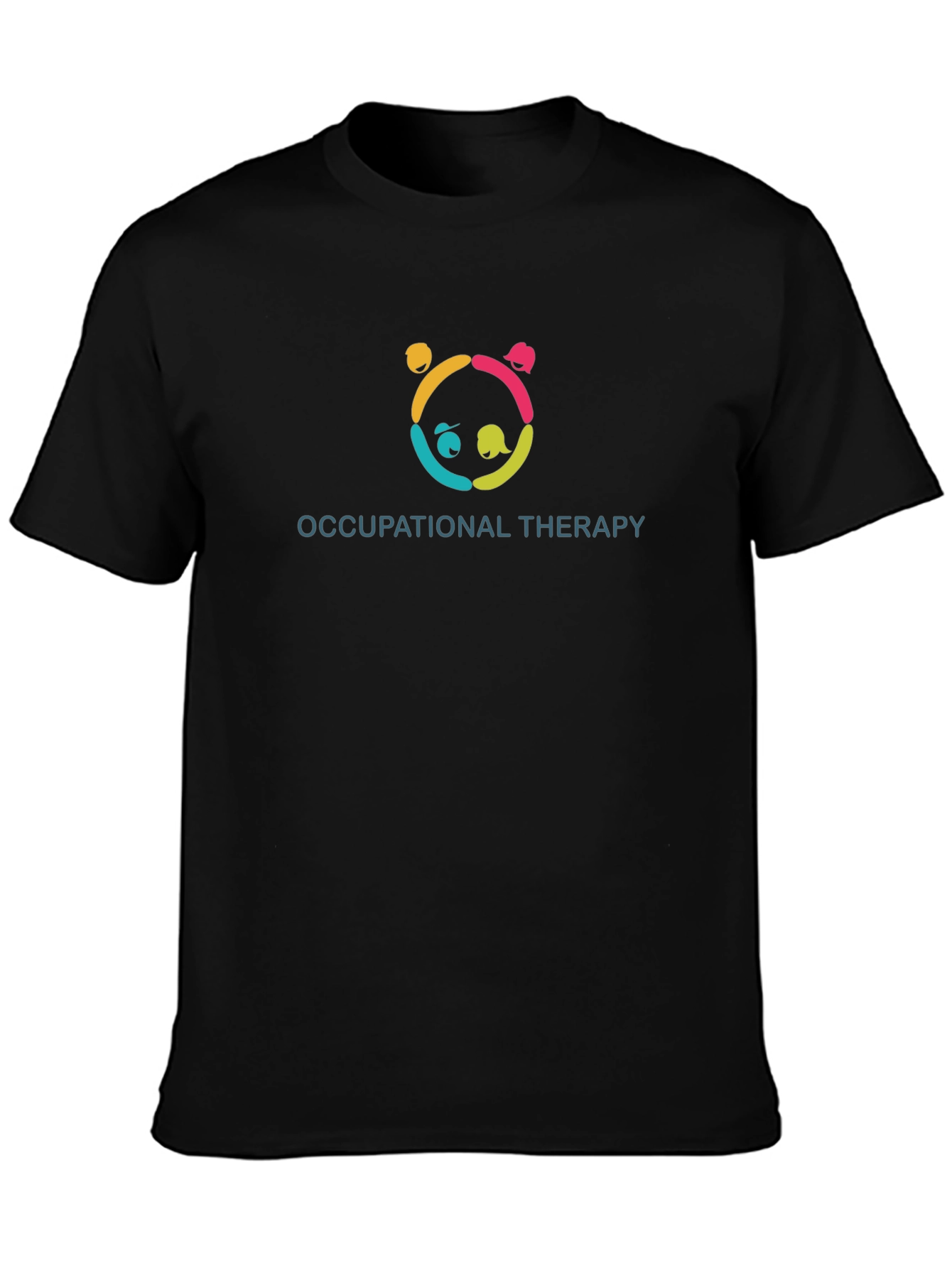 Occupational Therapy Panda Black T-Shirt
