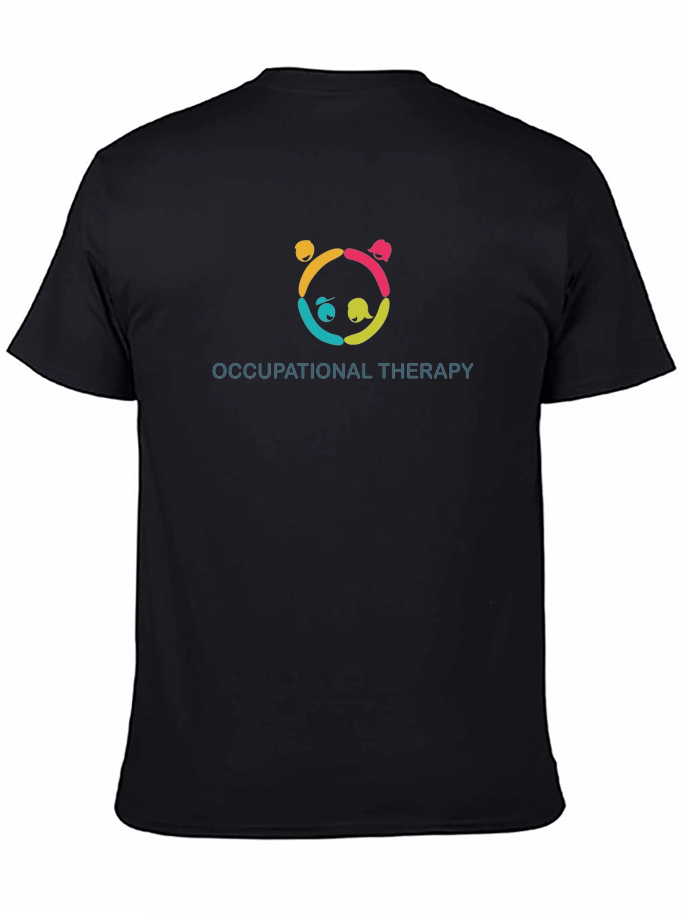 Occupational Therapy Panda Black T-Shirt