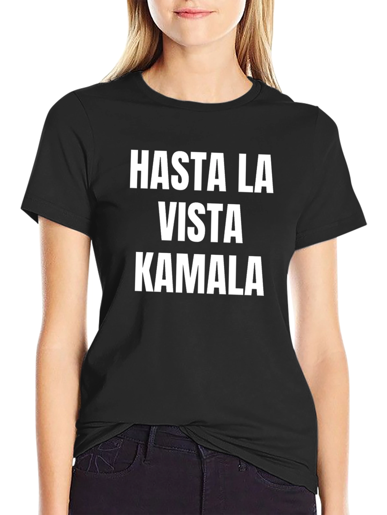 Hasta La Vista Kamala Black T-Shirt