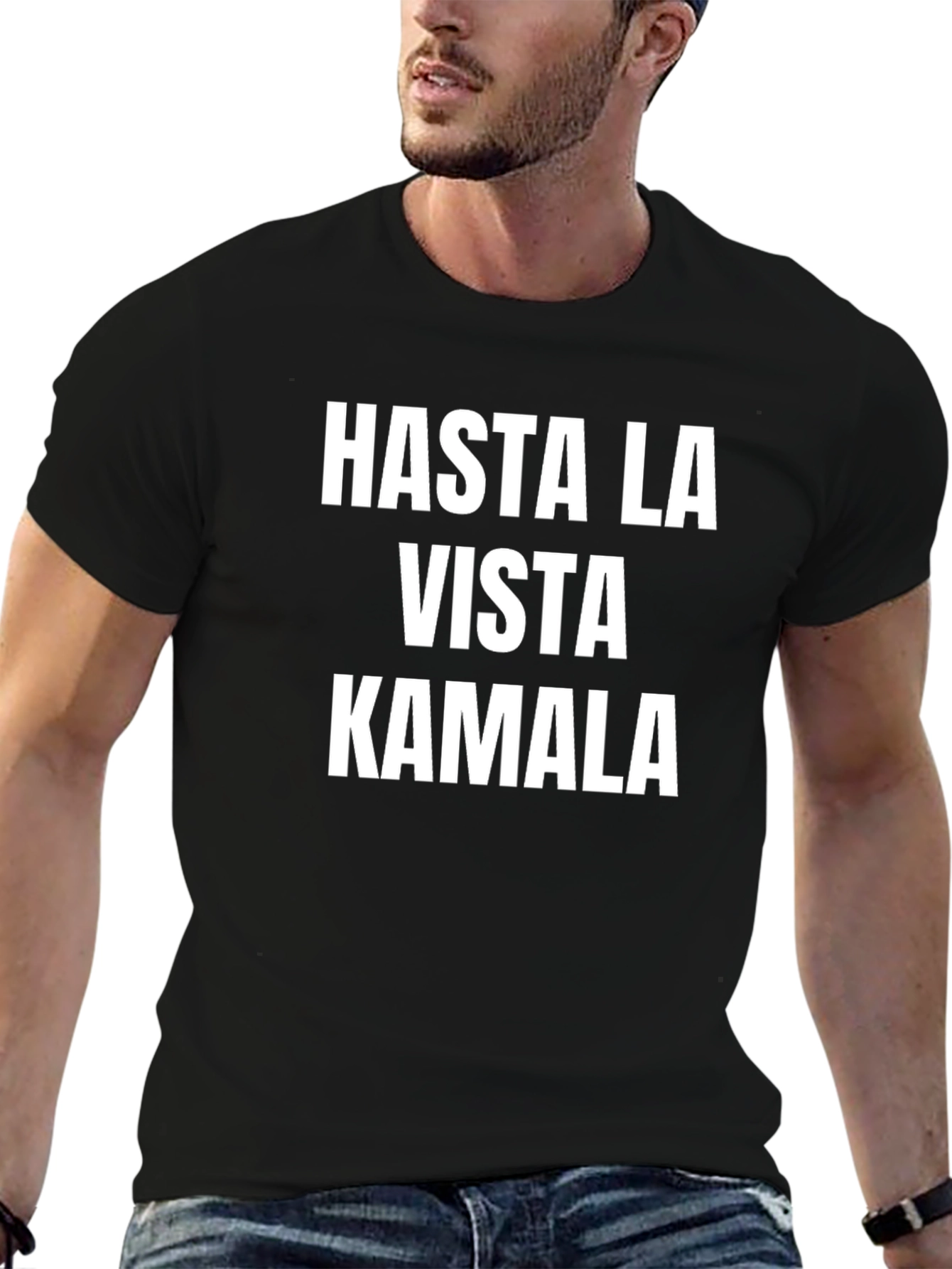 Hasta La Vista Kamala Black T-Shirt