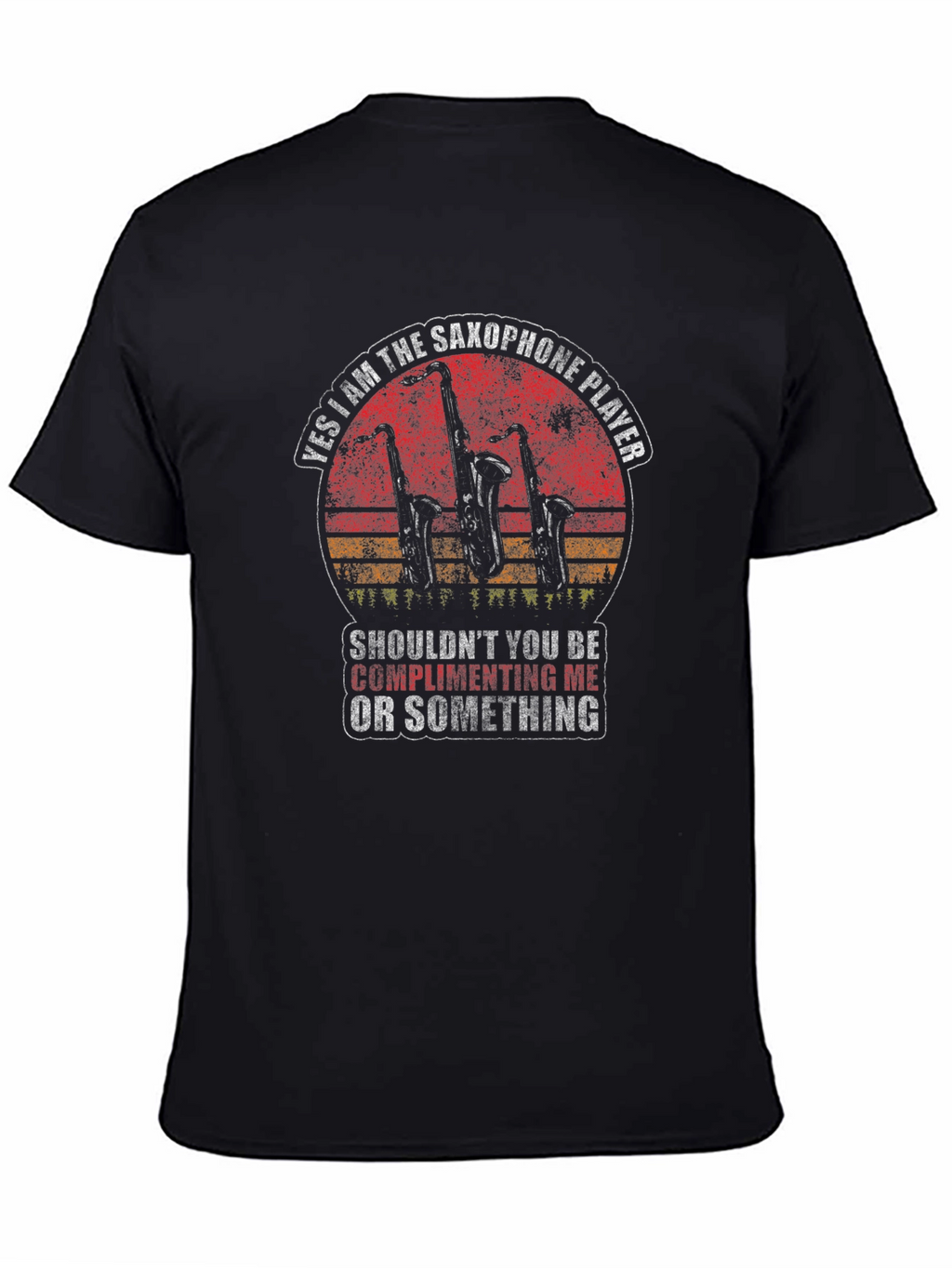 Saxophone Player Graphic Tee - Music Lover T-Shirt