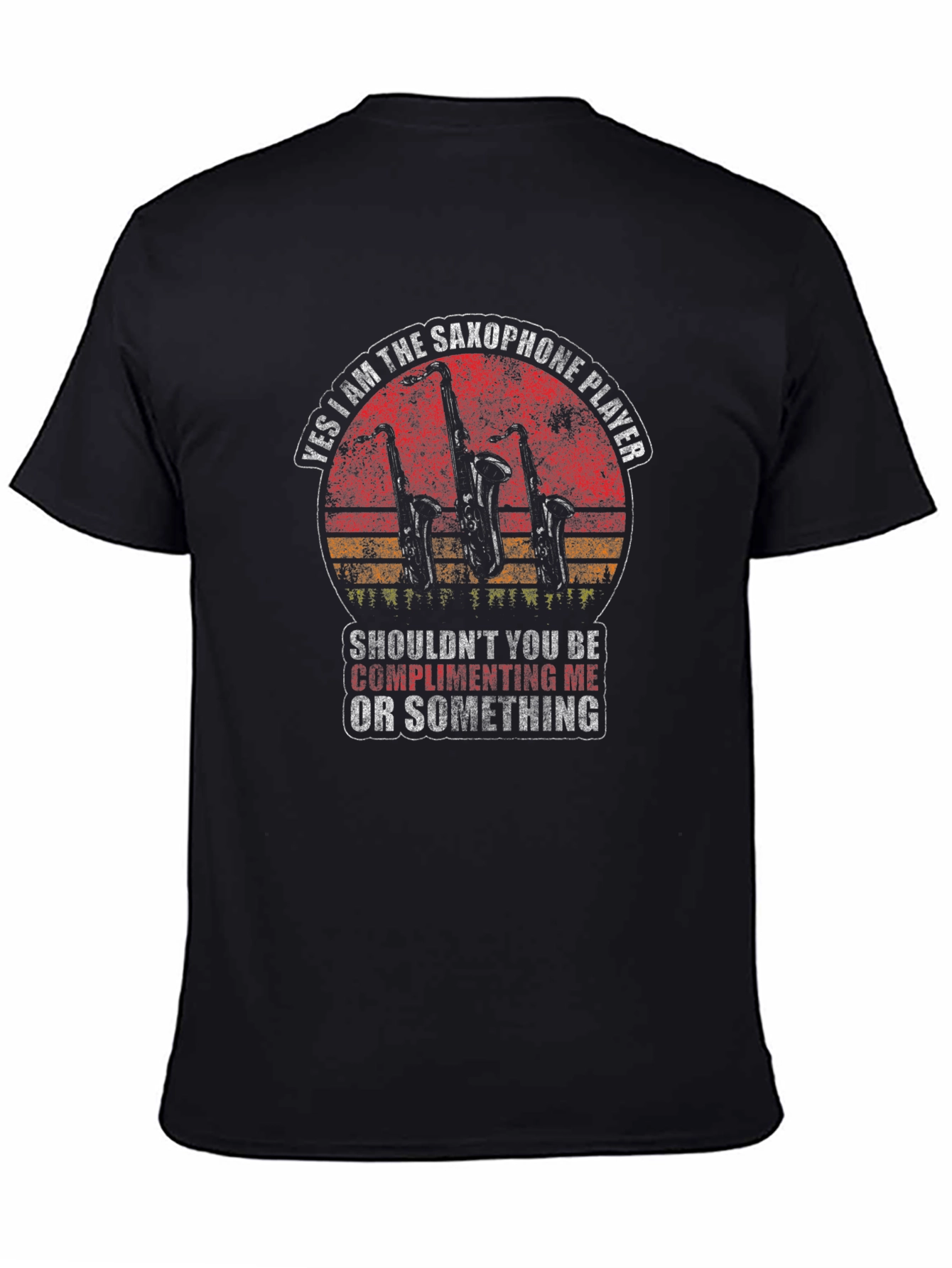 Saxophone Player Graphic Tee - Music Lover T-Shirt