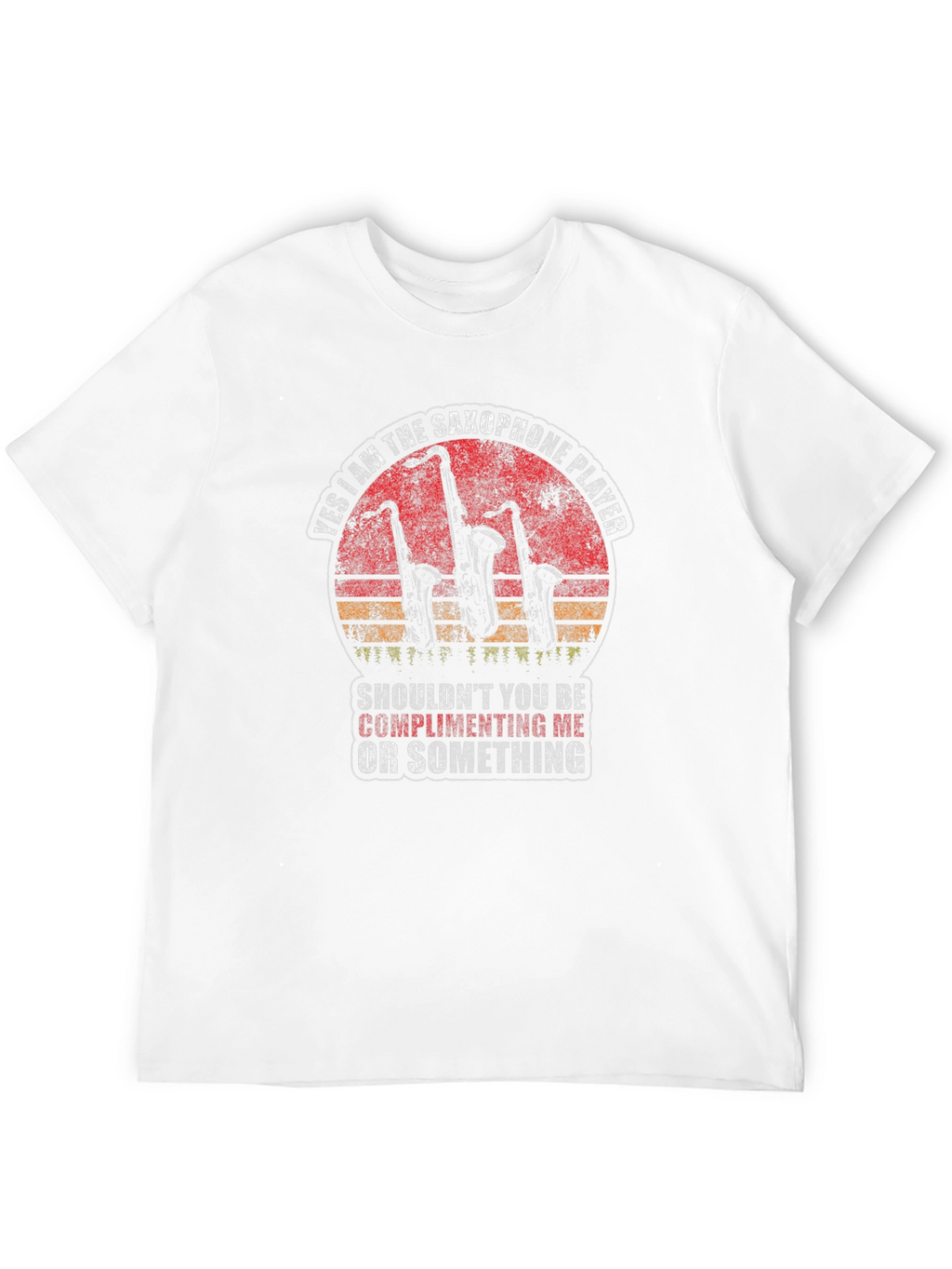 Saxophone Player Graphic Tee - Music Lover T-Shirt