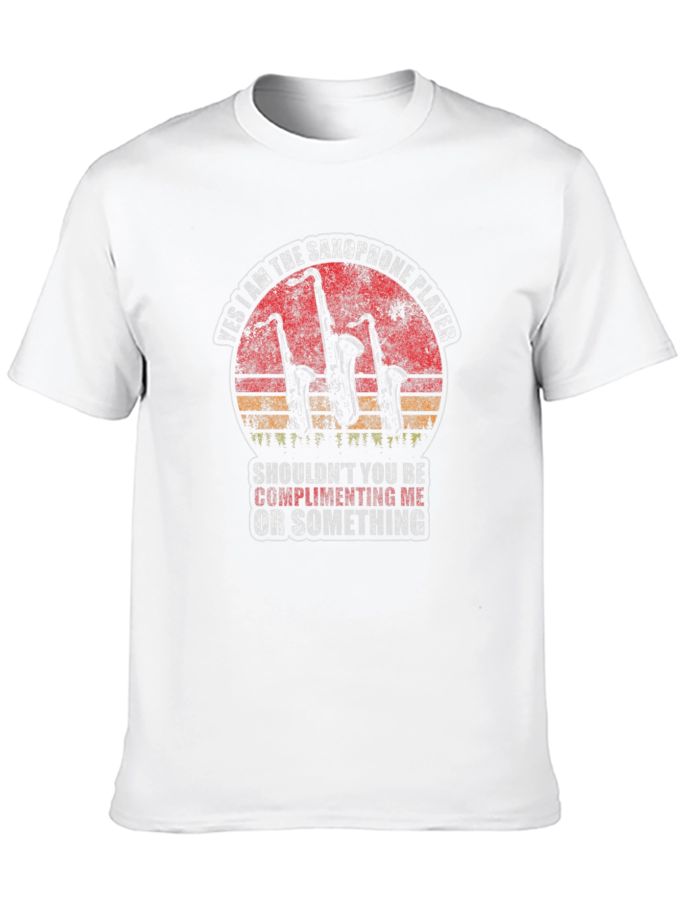 Saxophone Player Graphic Tee - Music Lover T-Shirt