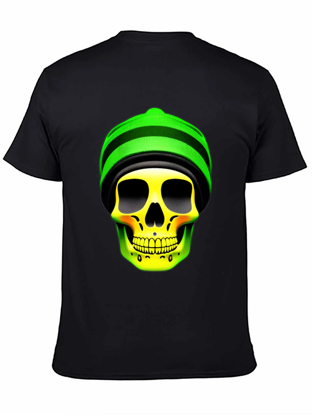 Skull with Beanie Graphic Tee