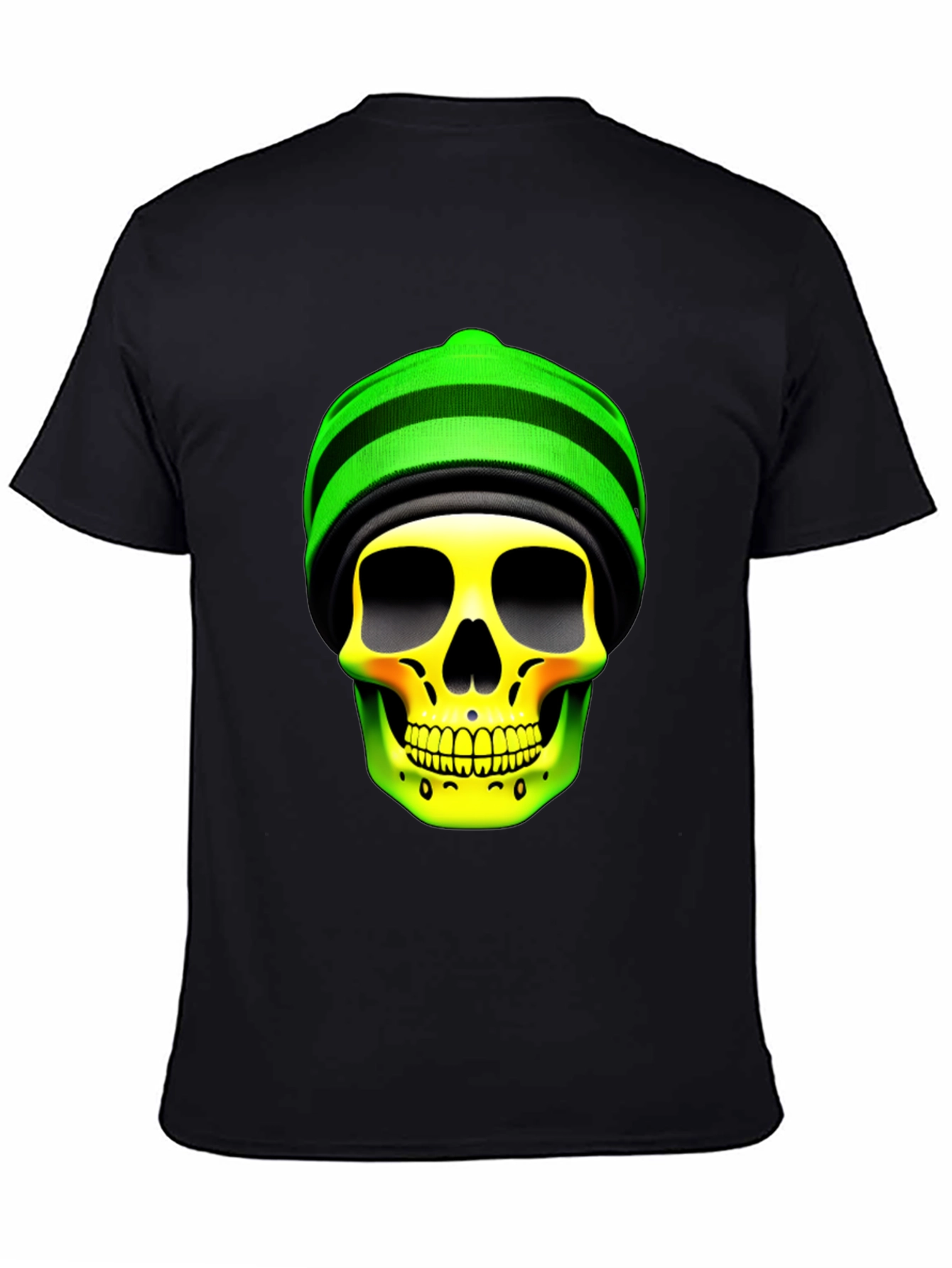 Skull with Beanie Graphic Tee