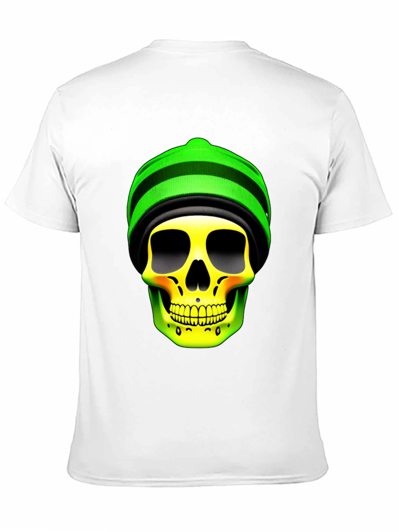 Skull with Beanie Graphic Tee