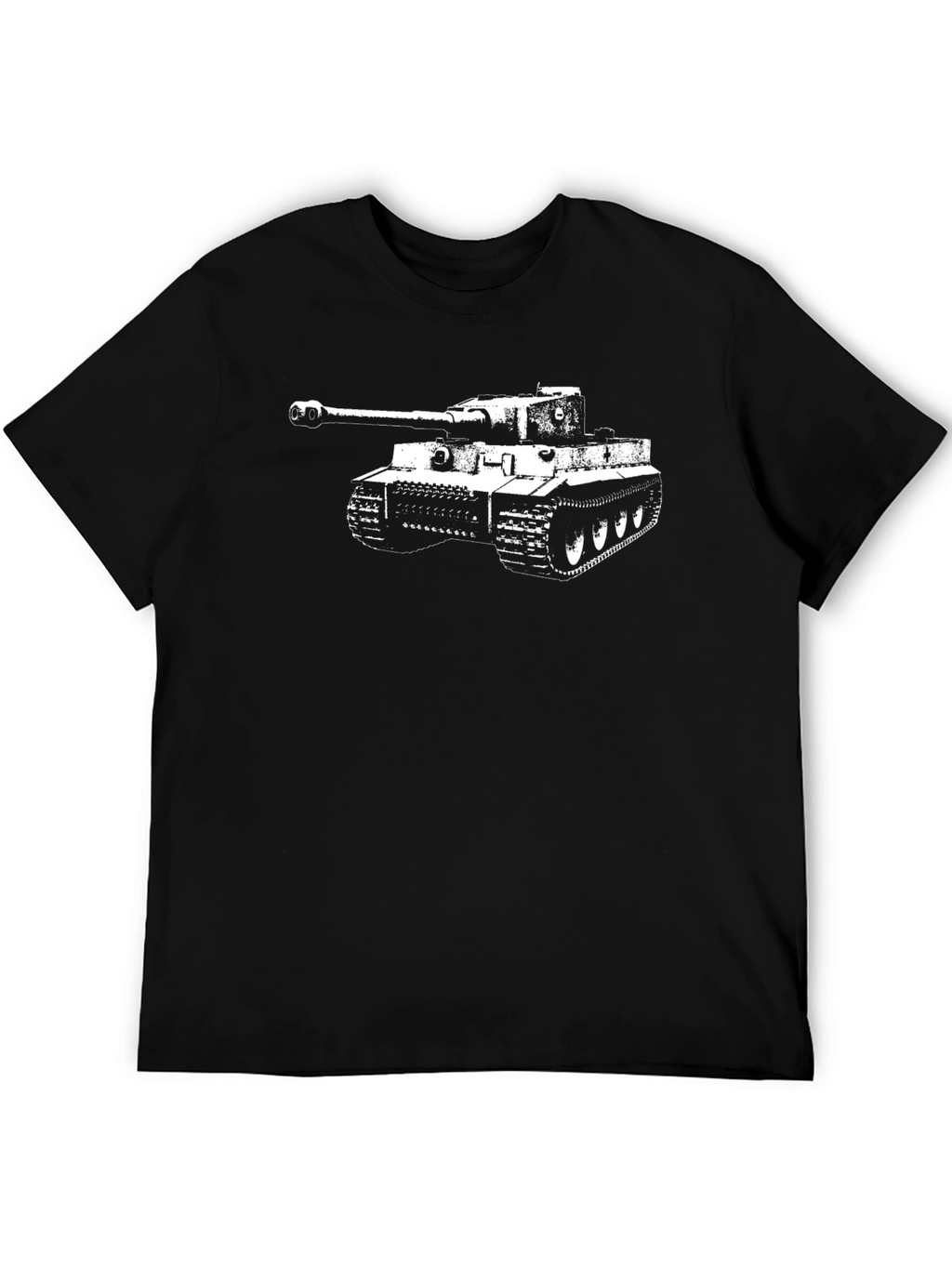 Tiger Tank Graphic Tee - Black
