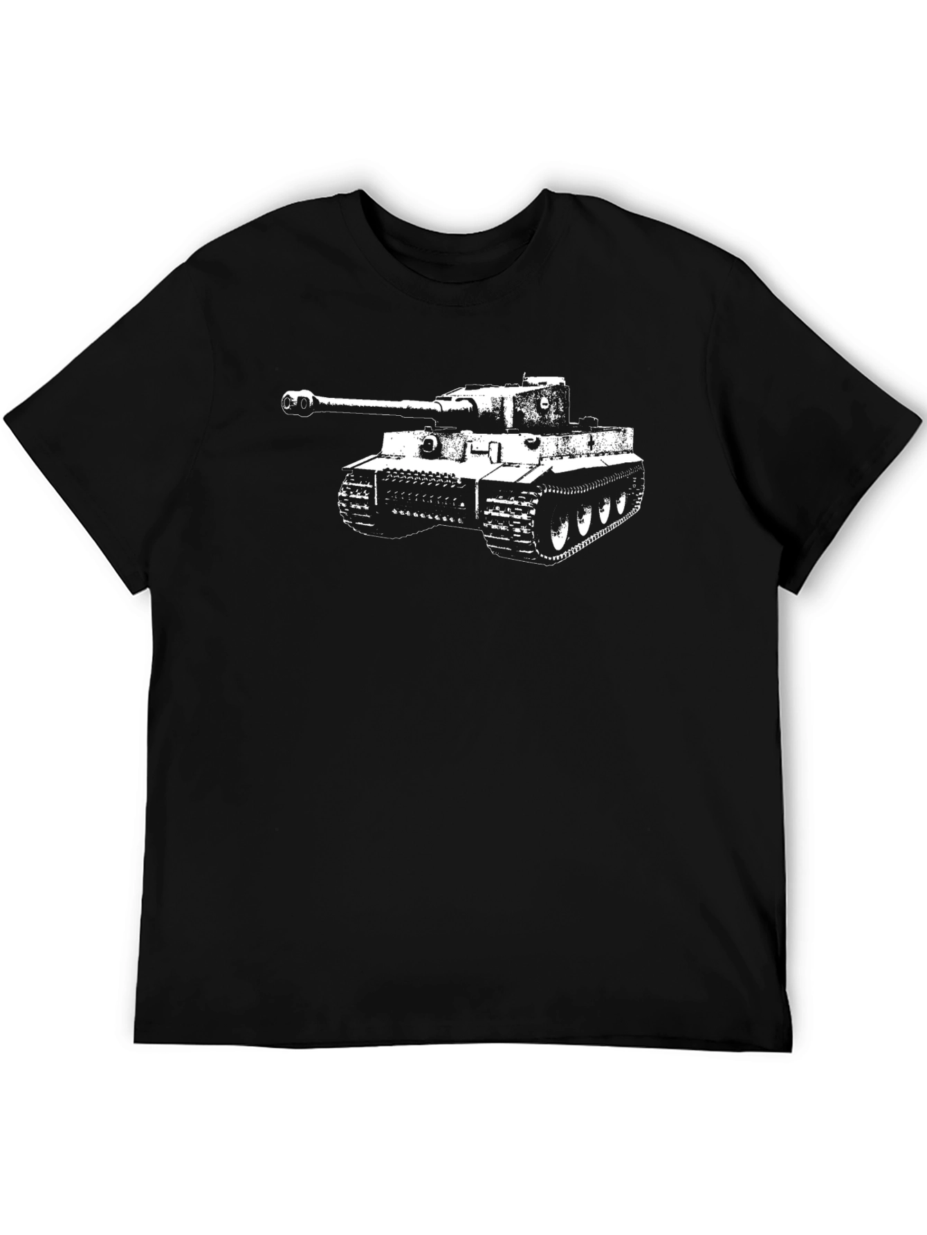 Tiger Tank Graphic Tee - Black