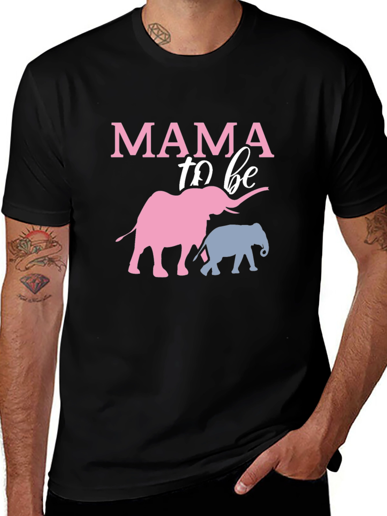 Mama To Be Elephant T-Shirt - Baby Shower Tee