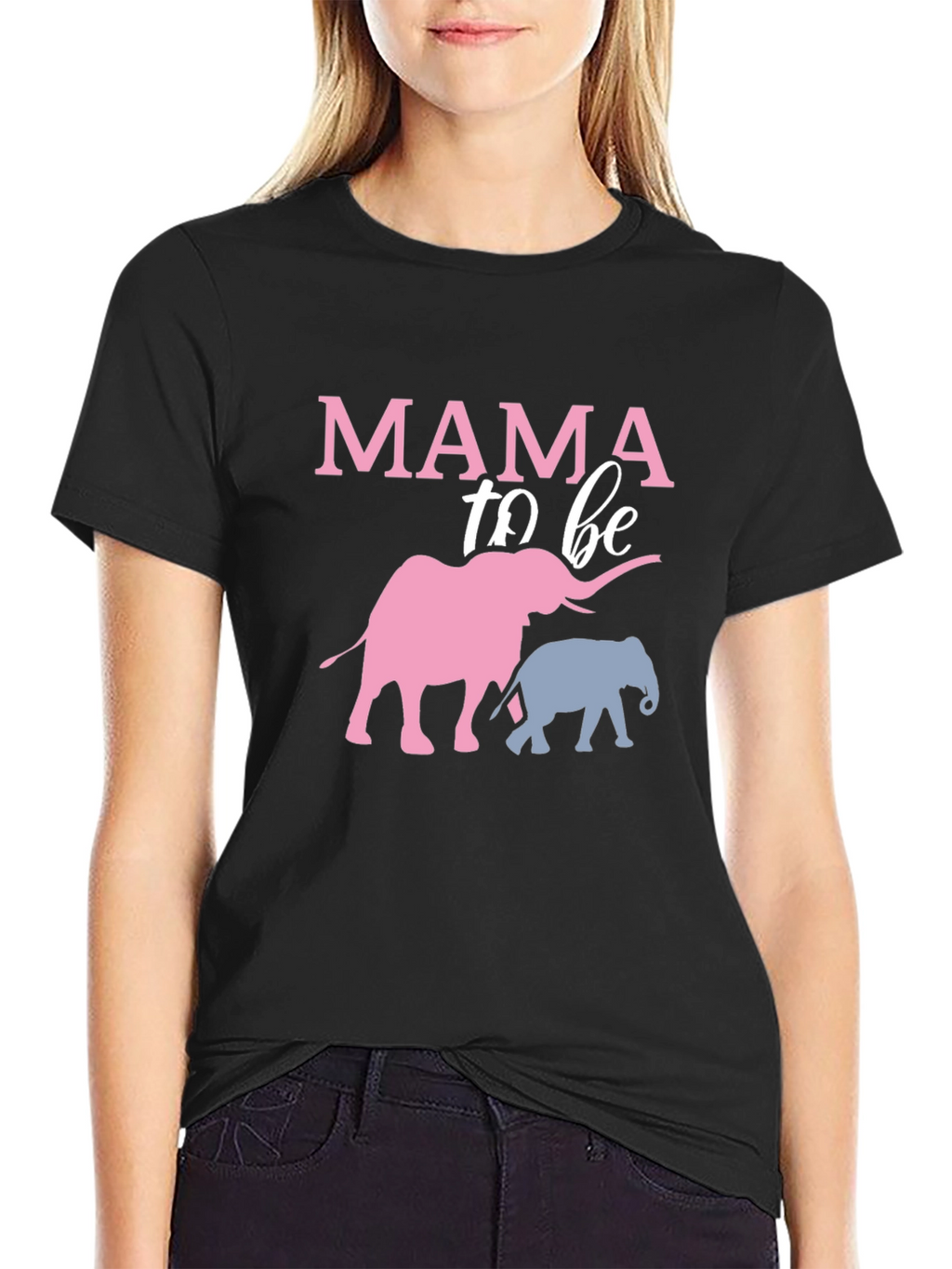 Mama To Be Elephant T-Shirt - Baby Shower Tee