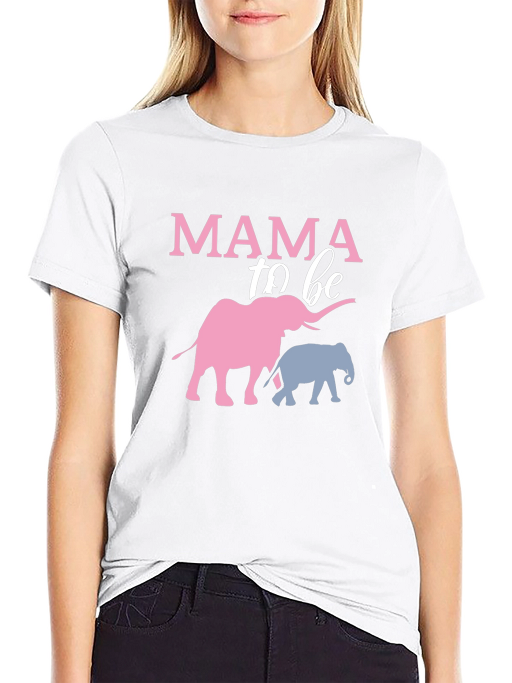 Mama To Be Elephant T-Shirt - Baby Shower Tee