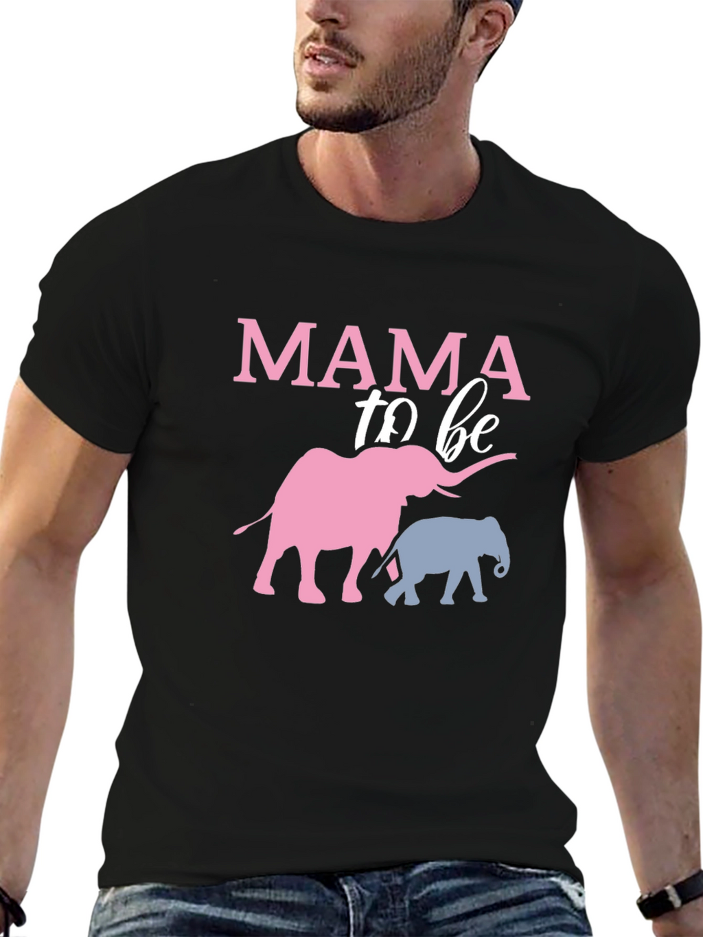 Mama To Be Elephant T-Shirt - Baby Shower Tee