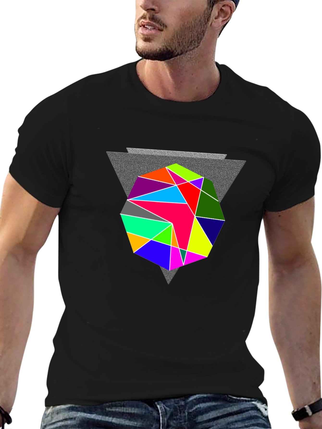 Geometric Prism T-Shirt - Modern Graphic Tee
