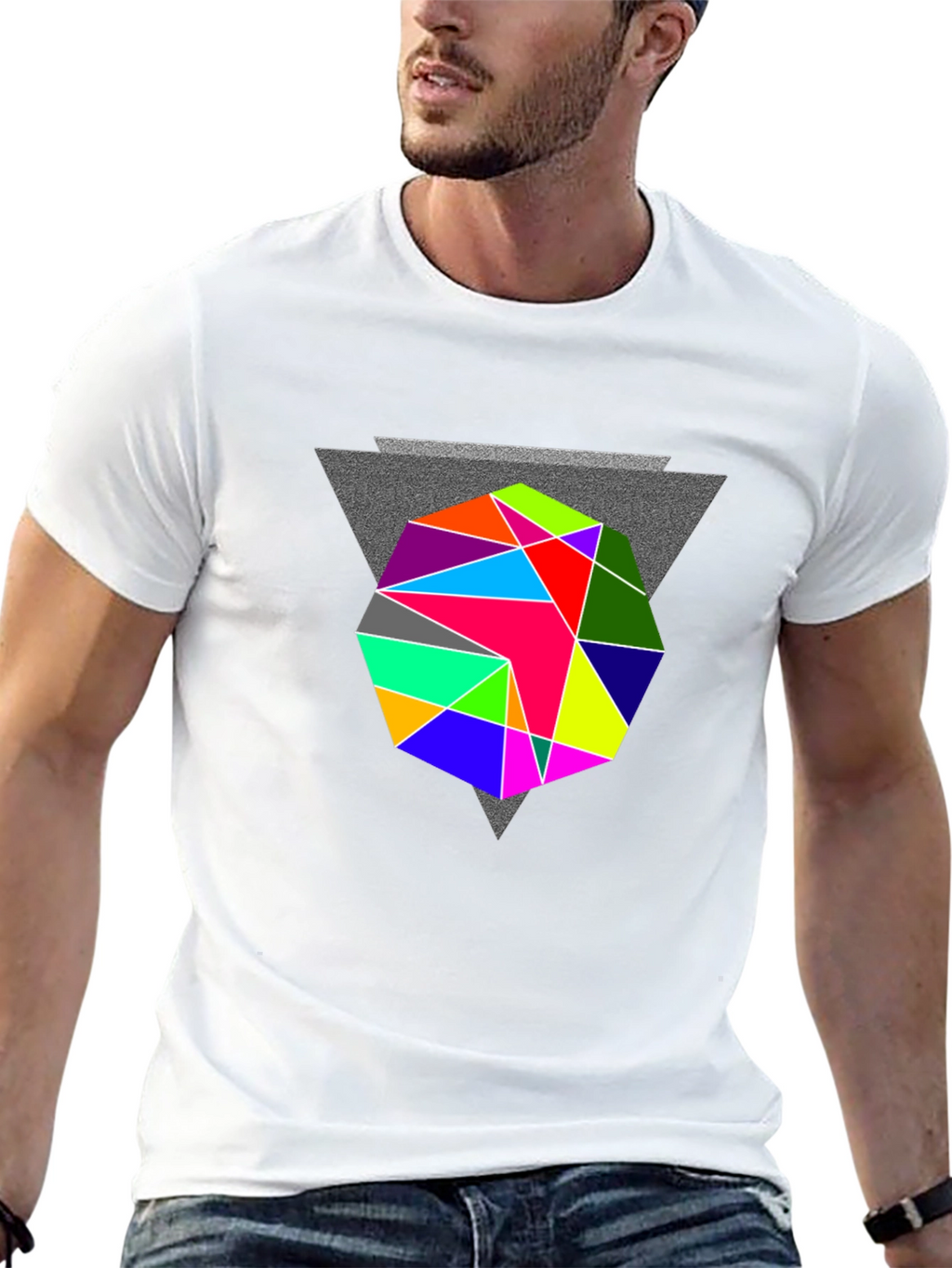Geometric Prism T-Shirt - Modern Graphic Tee