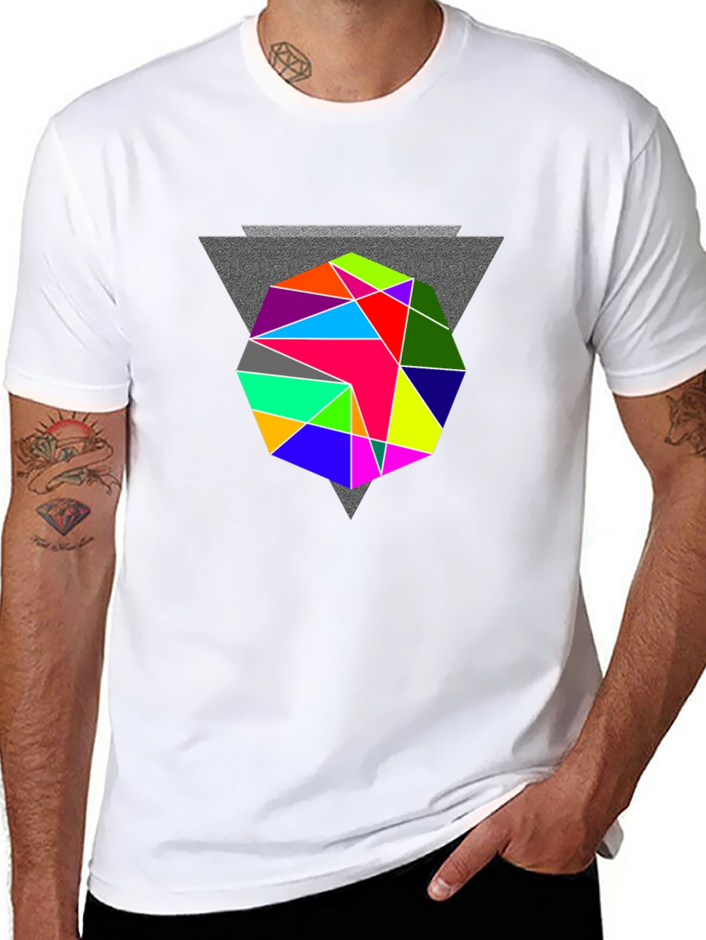 Geometric Prism T-Shirt - Modern Graphic Tee