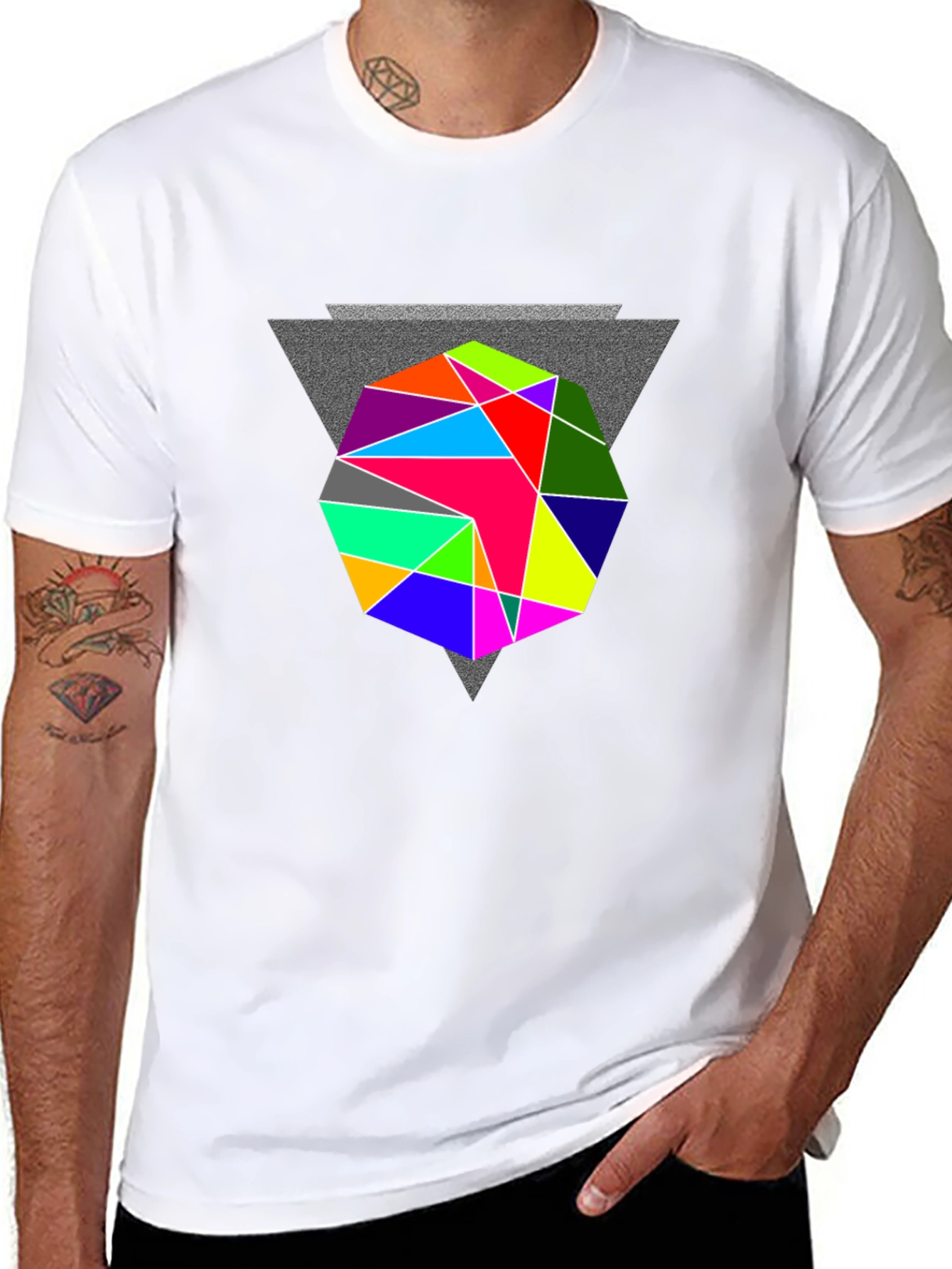 Geometric Prism T-Shirt - Modern Graphic Tee