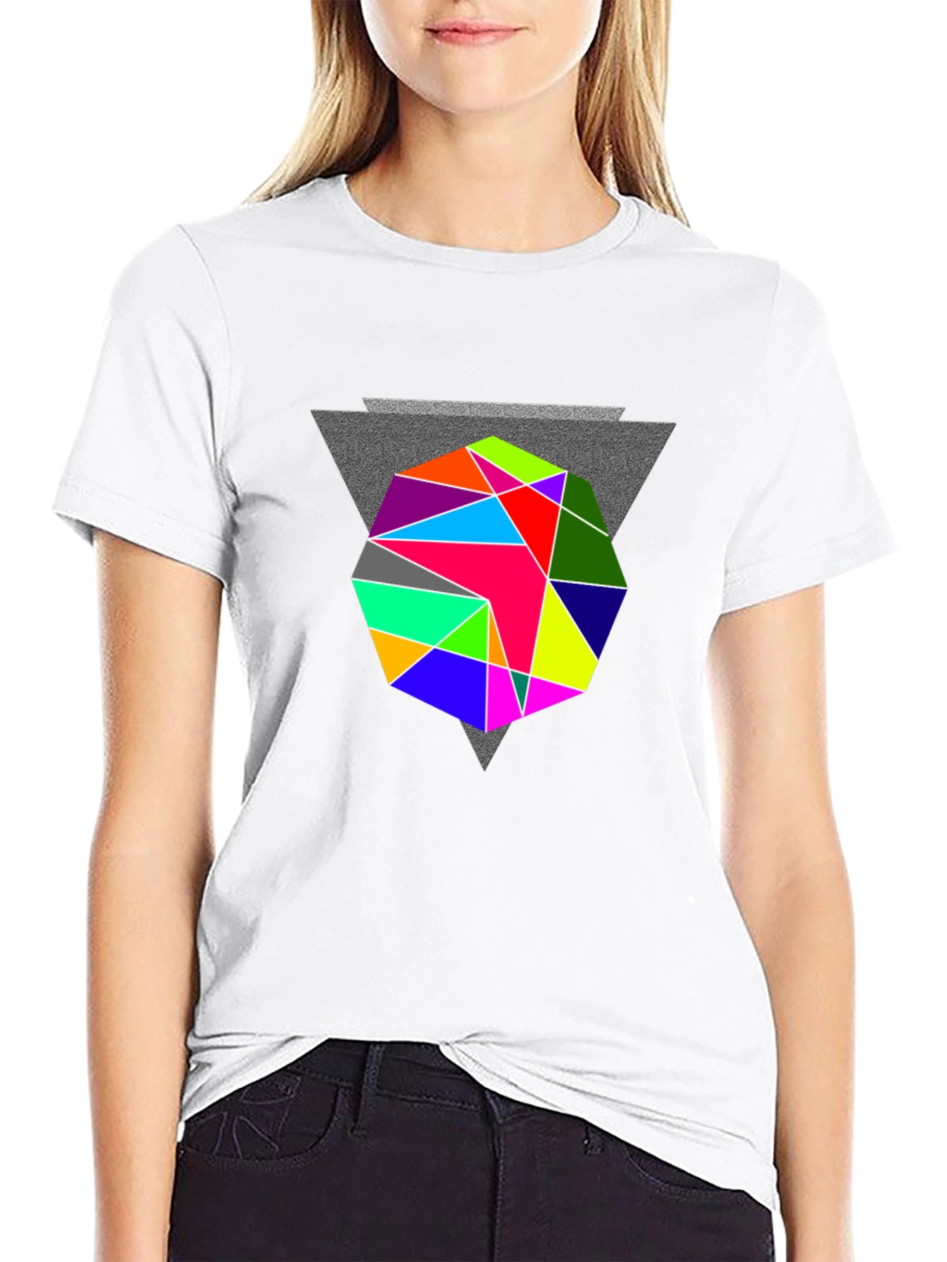 Geometric Prism T-Shirt - Modern Graphic Tee