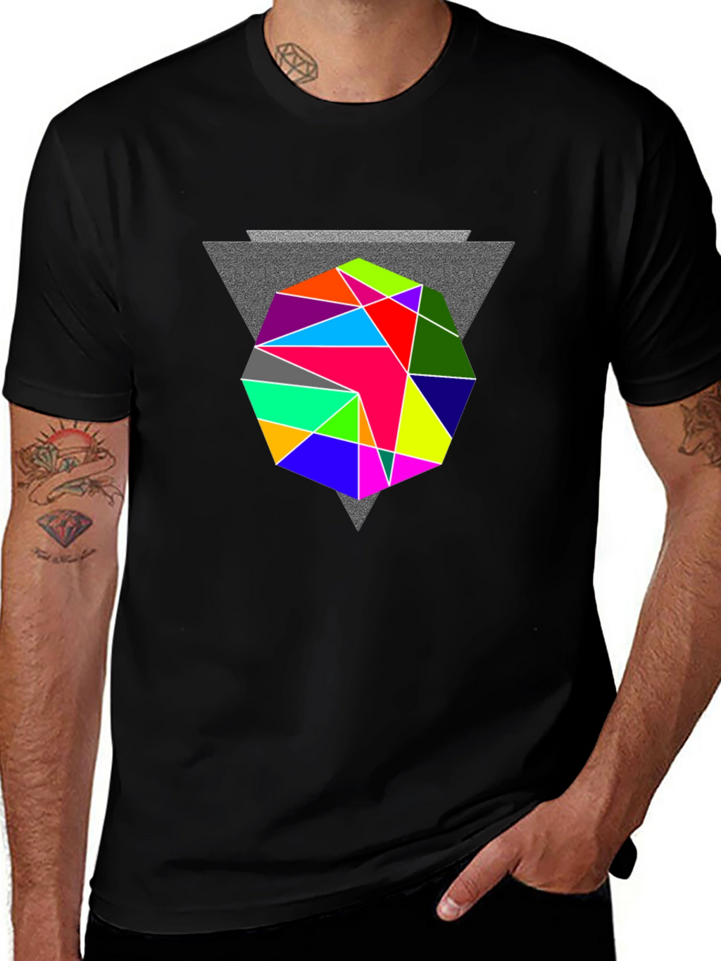 Geometric Prism T-Shirt - Modern Graphic Tee