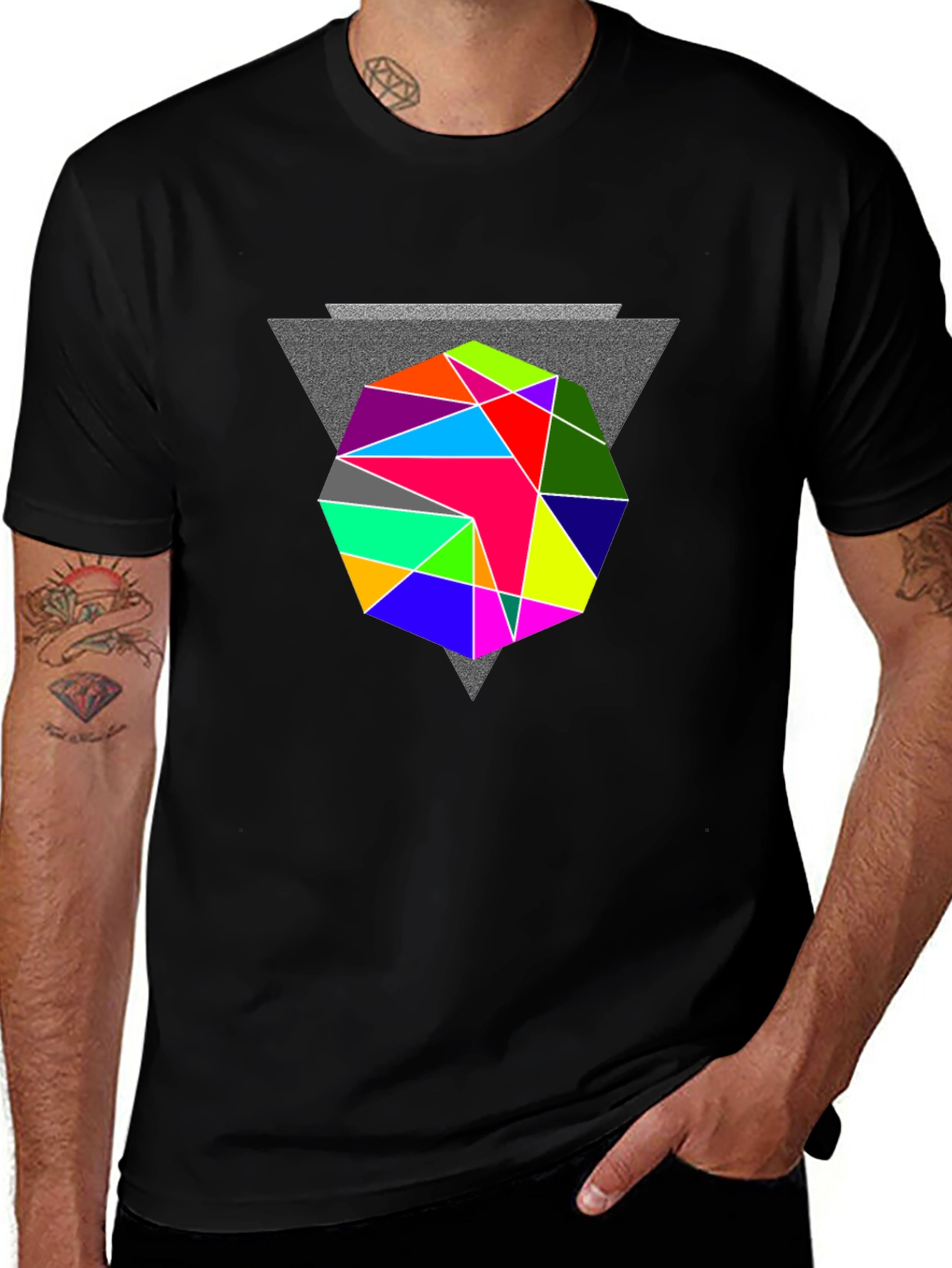 Geometric Prism T-Shirt - Modern Graphic Tee