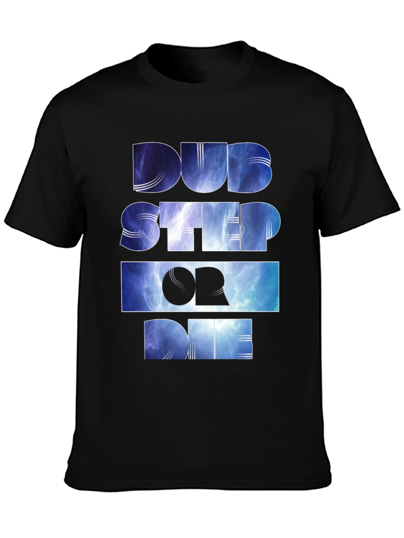 Dubstep Or Die Graphic Tee - Black Cotton T-Shirt