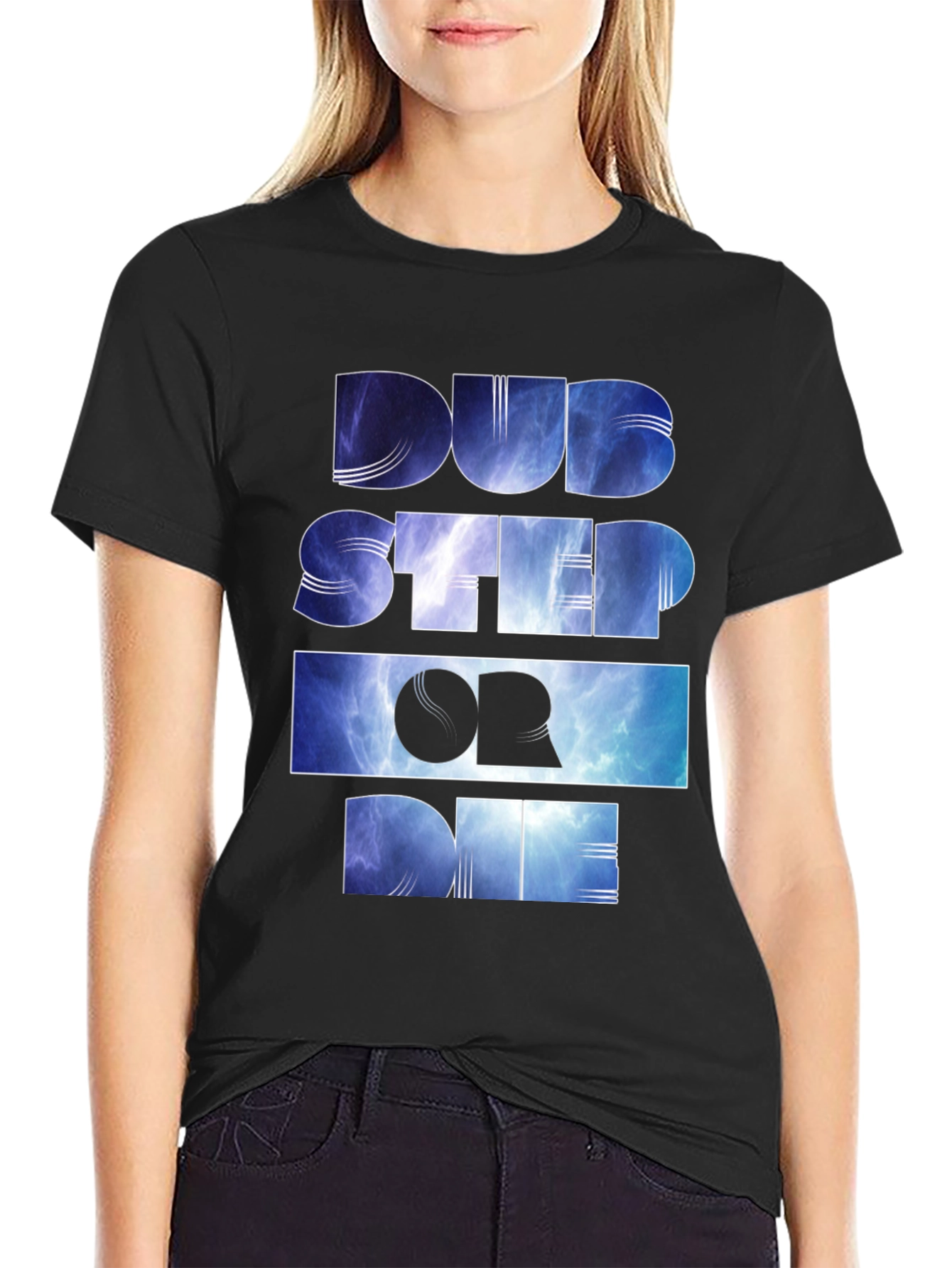 Dubstep Or Die Graphic Tee - Black Cotton T-Shirt