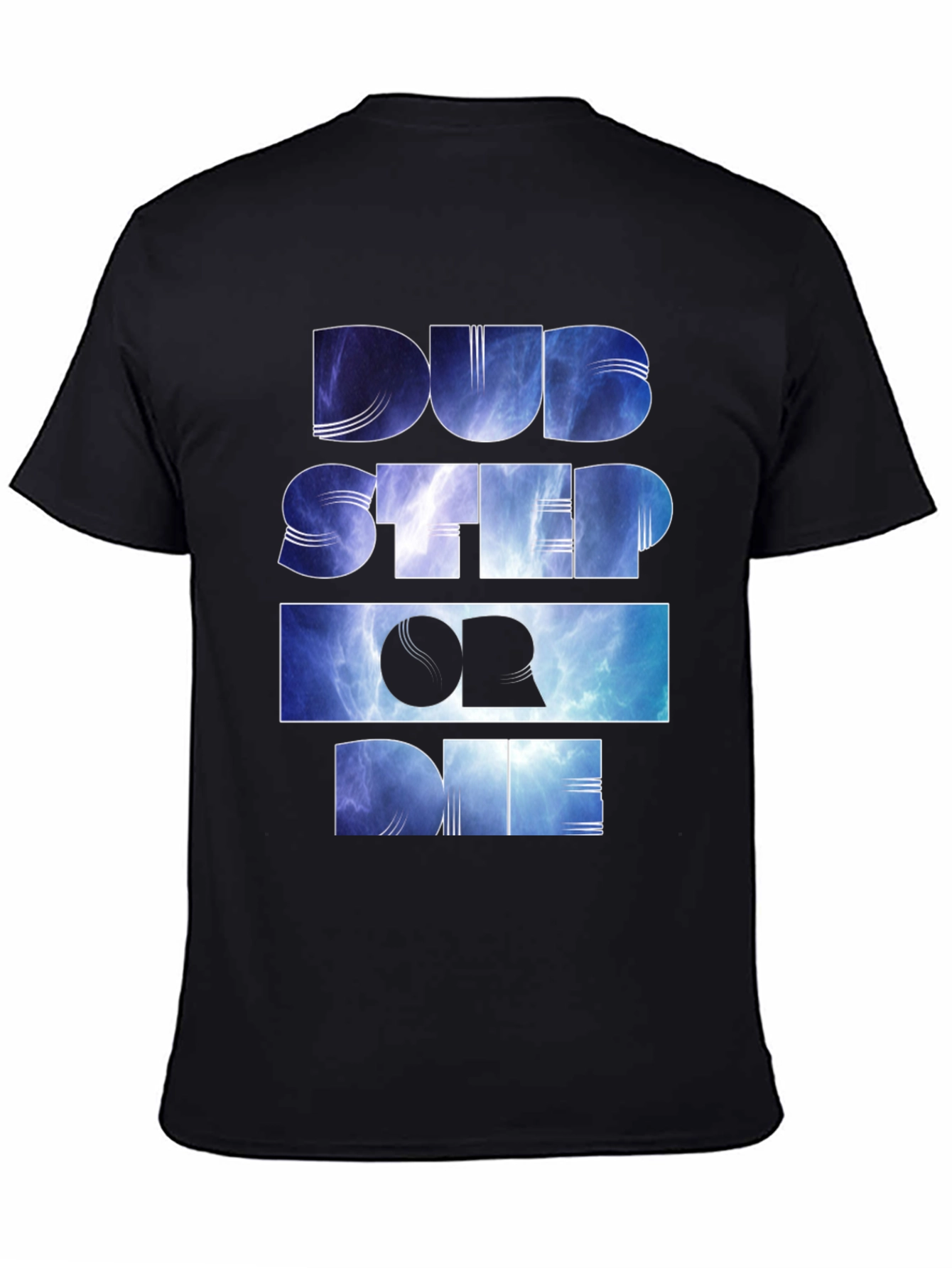 Dubstep Or Die Graphic Tee - Black Cotton T-Shirt