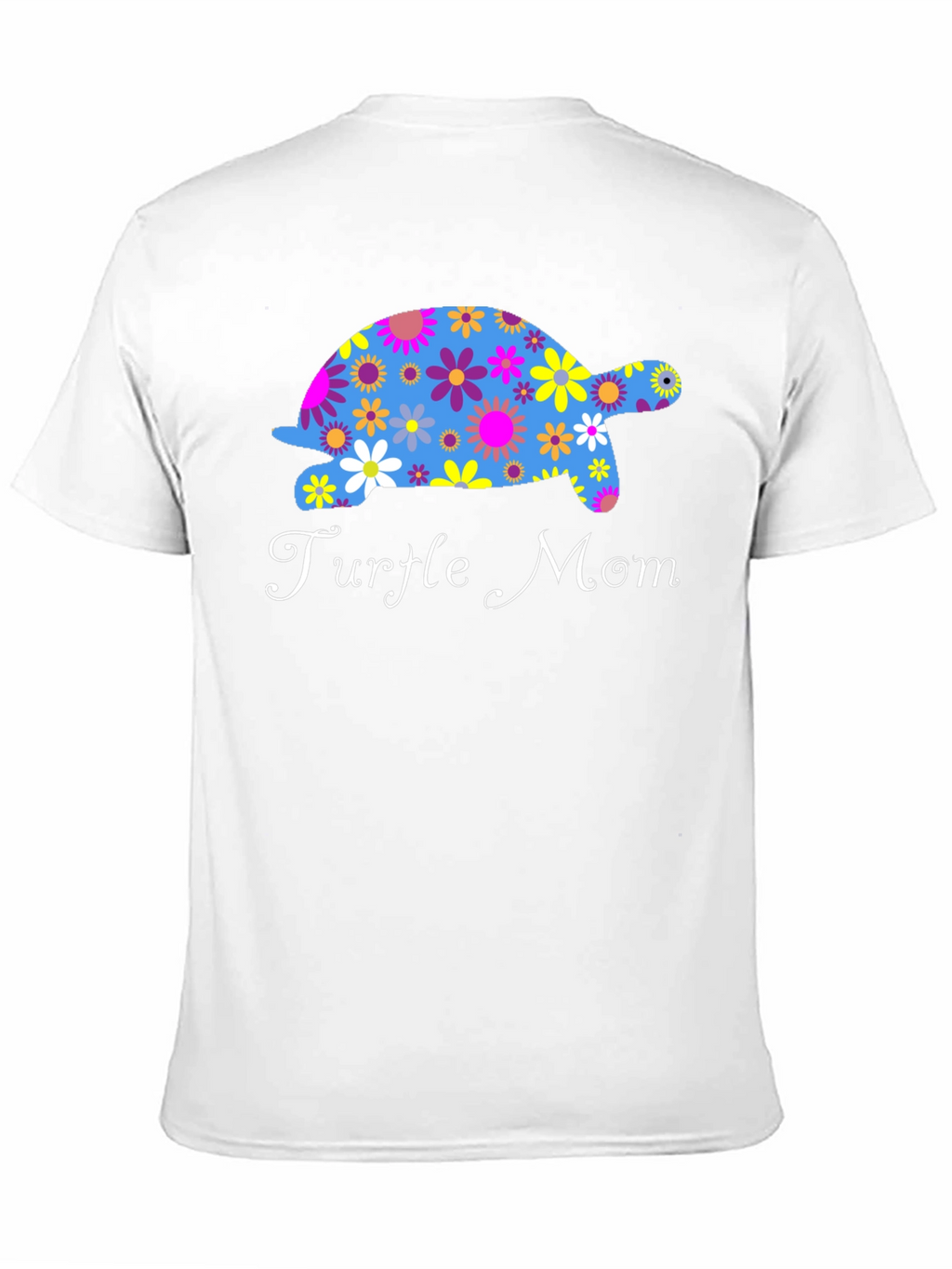 Turtle Mom Floral Graphic T-Shirt