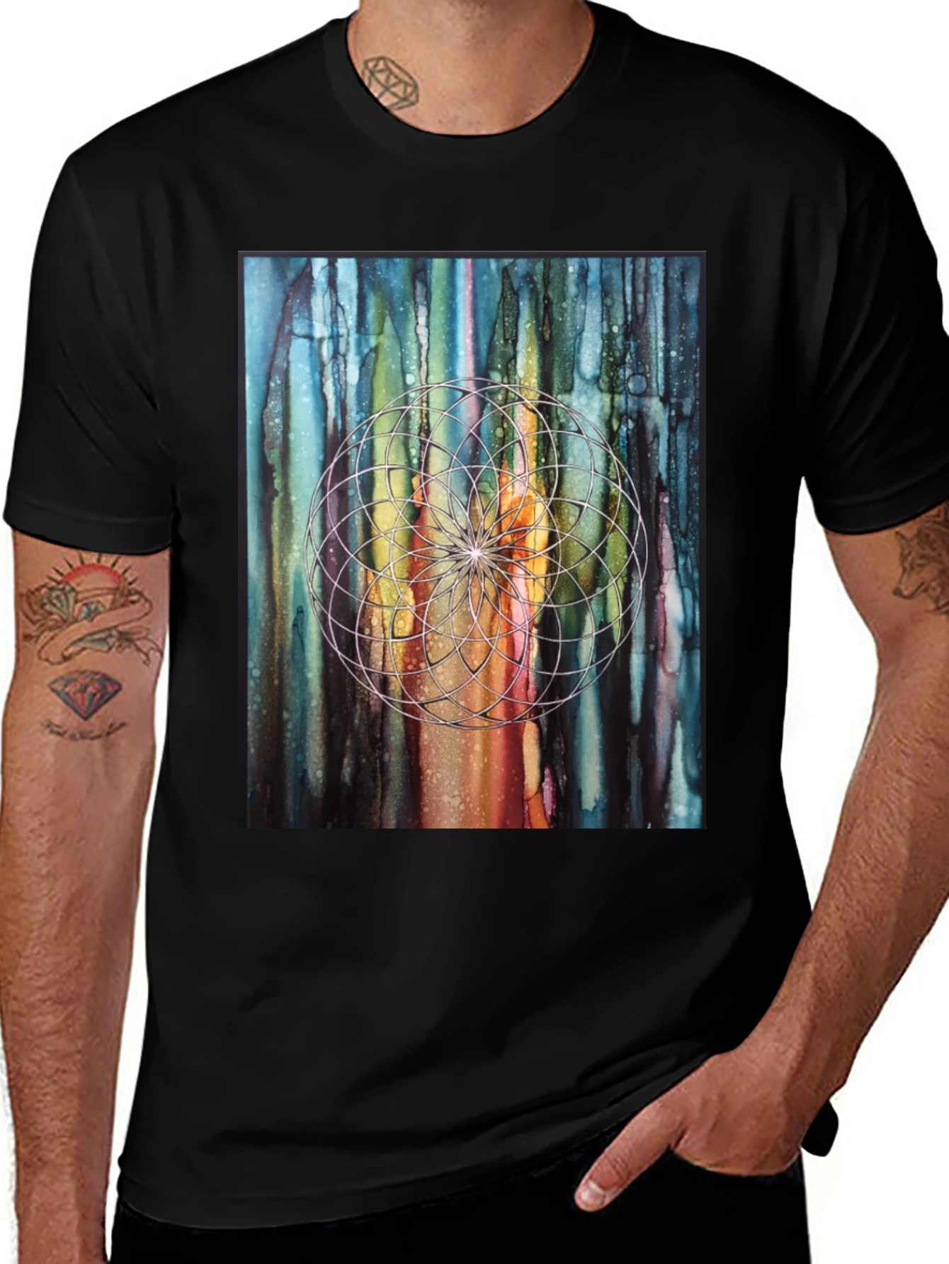 Geometric Dreamcatcher Art T-Shirt