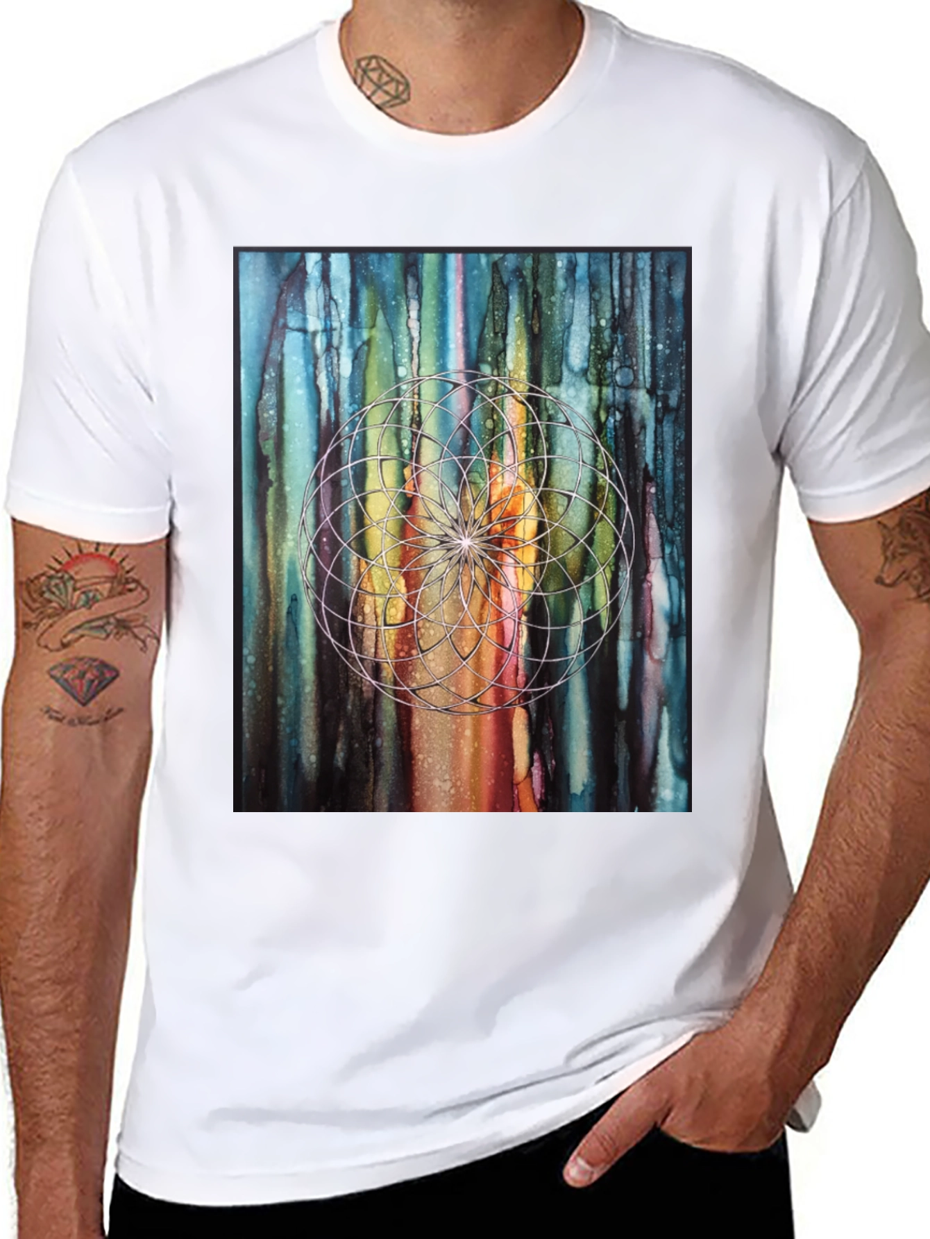 Geometric Dreamcatcher Art T-Shirt