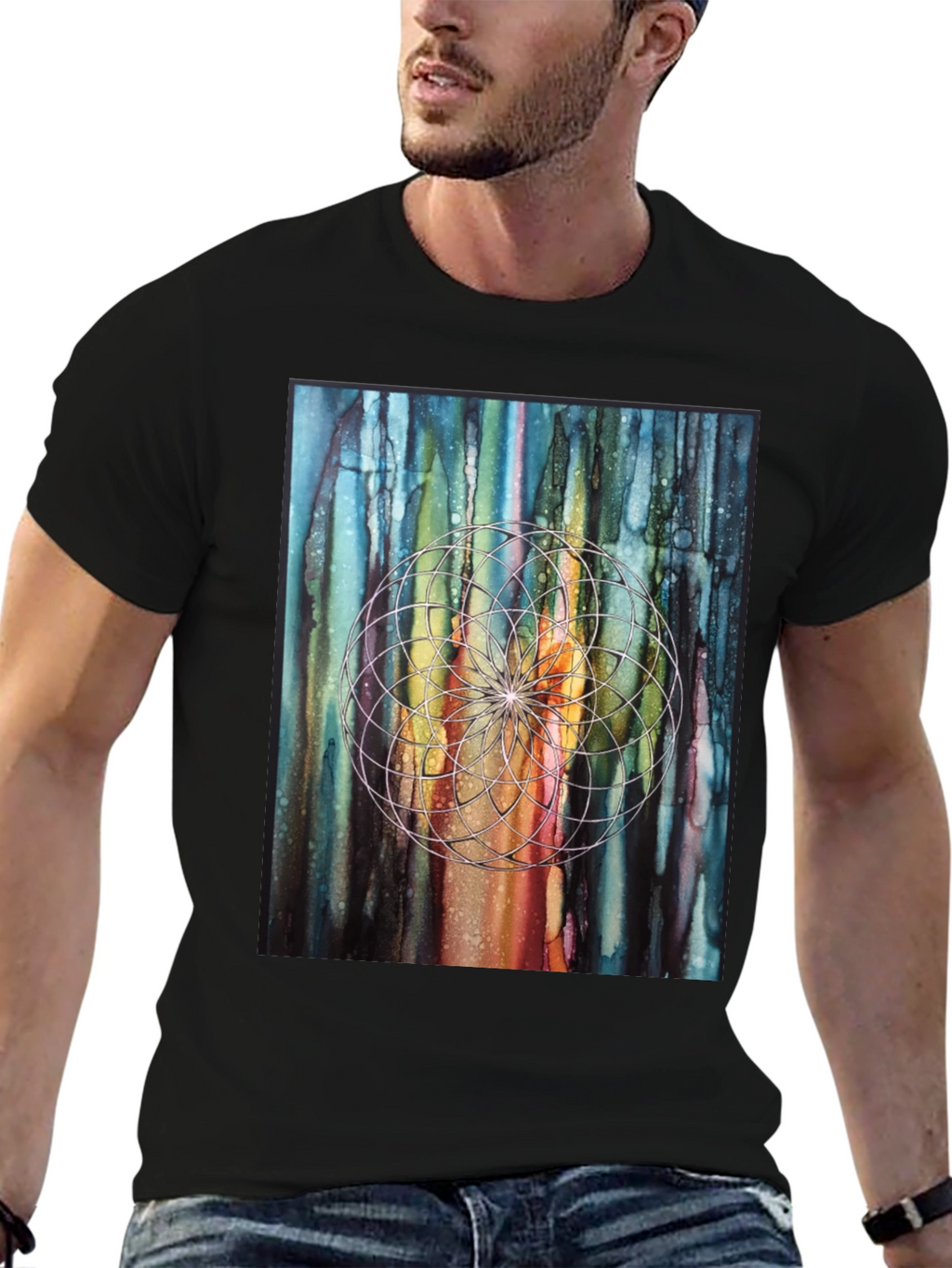 Geometric Dreamcatcher Art T-Shirt