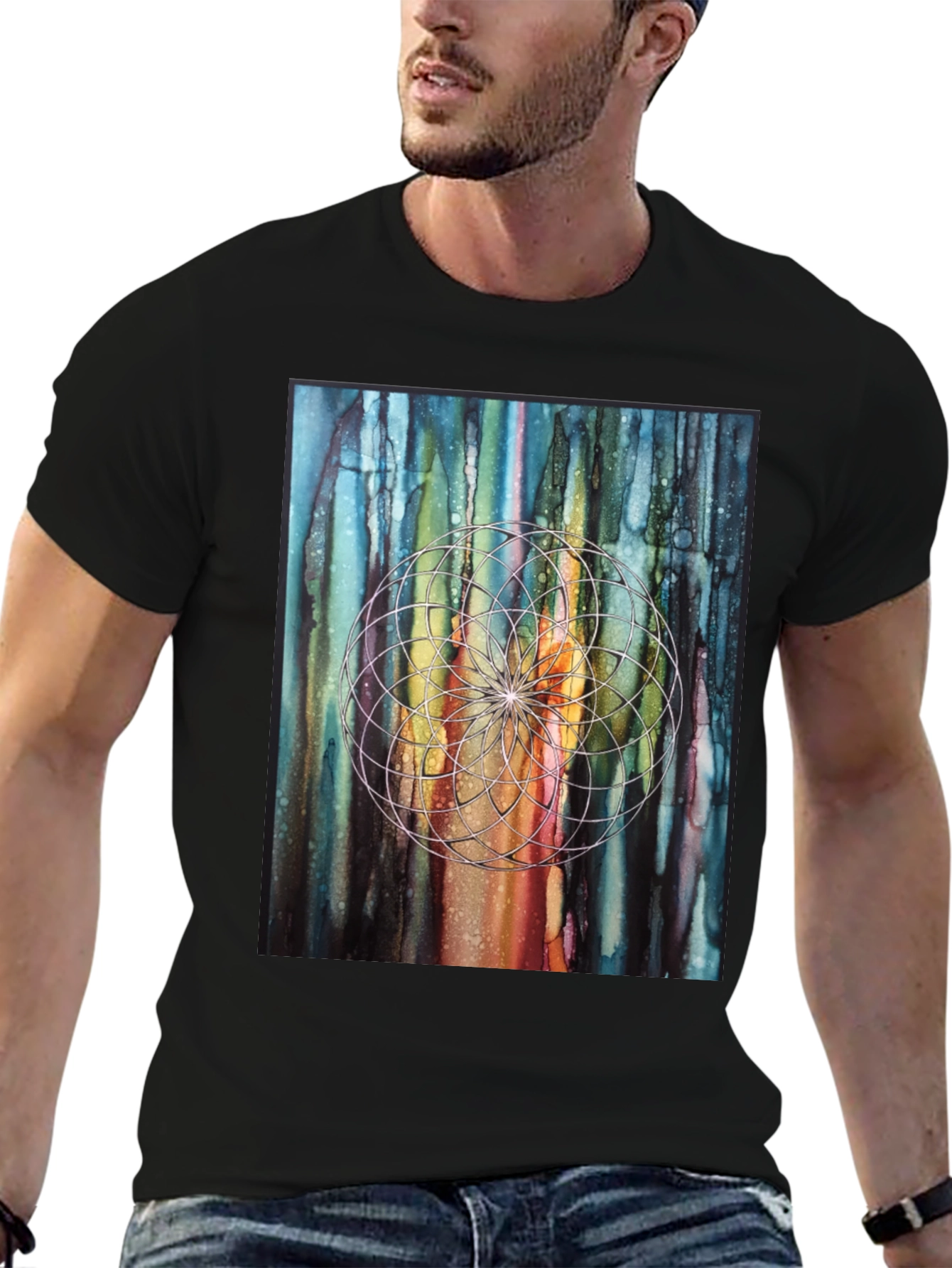 Geometric Dreamcatcher Art T-Shirt