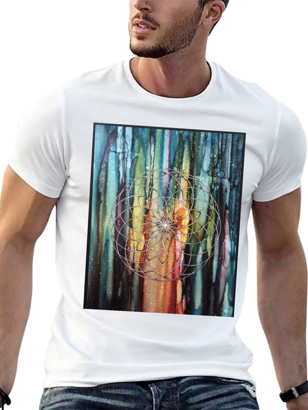 Geometric Dreamcatcher Art T-Shirt