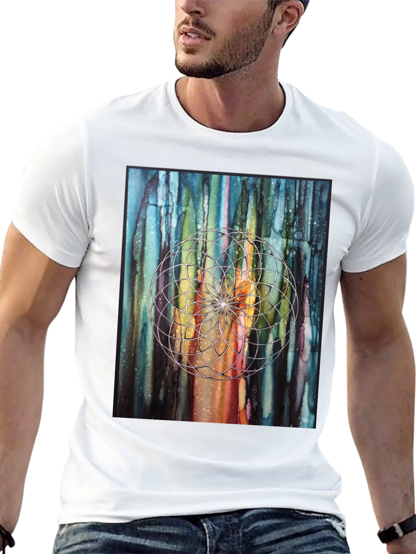 Geometric Dreamcatcher Art T-Shirt