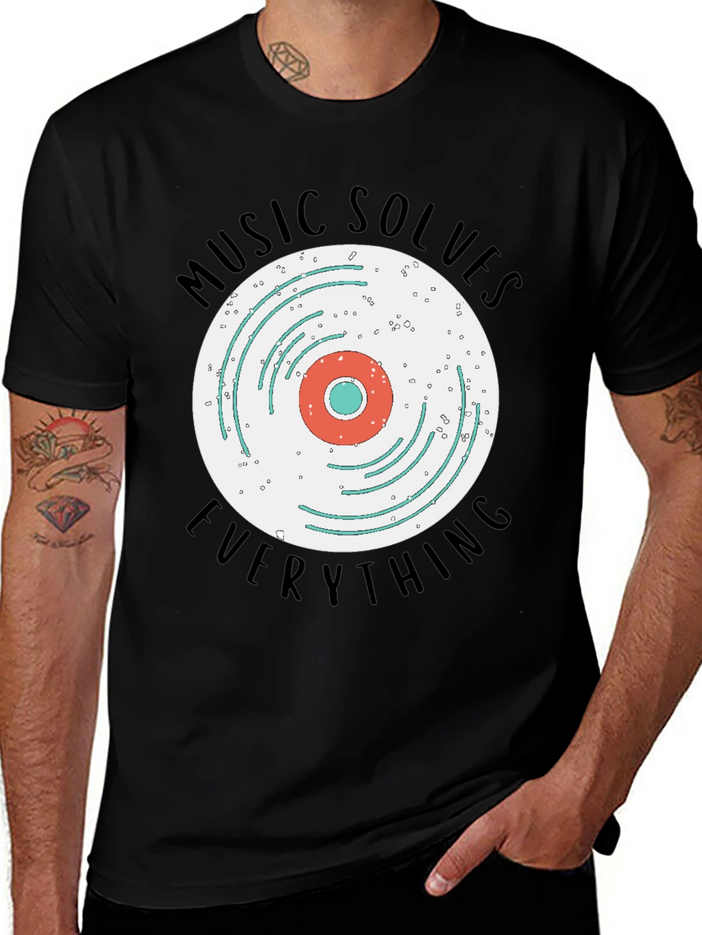 Music Solves Everything Graphic Tee